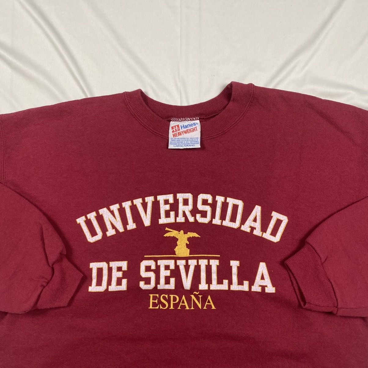 Vintage 90s Universidad de Sevilla Spain Uni Crewneck