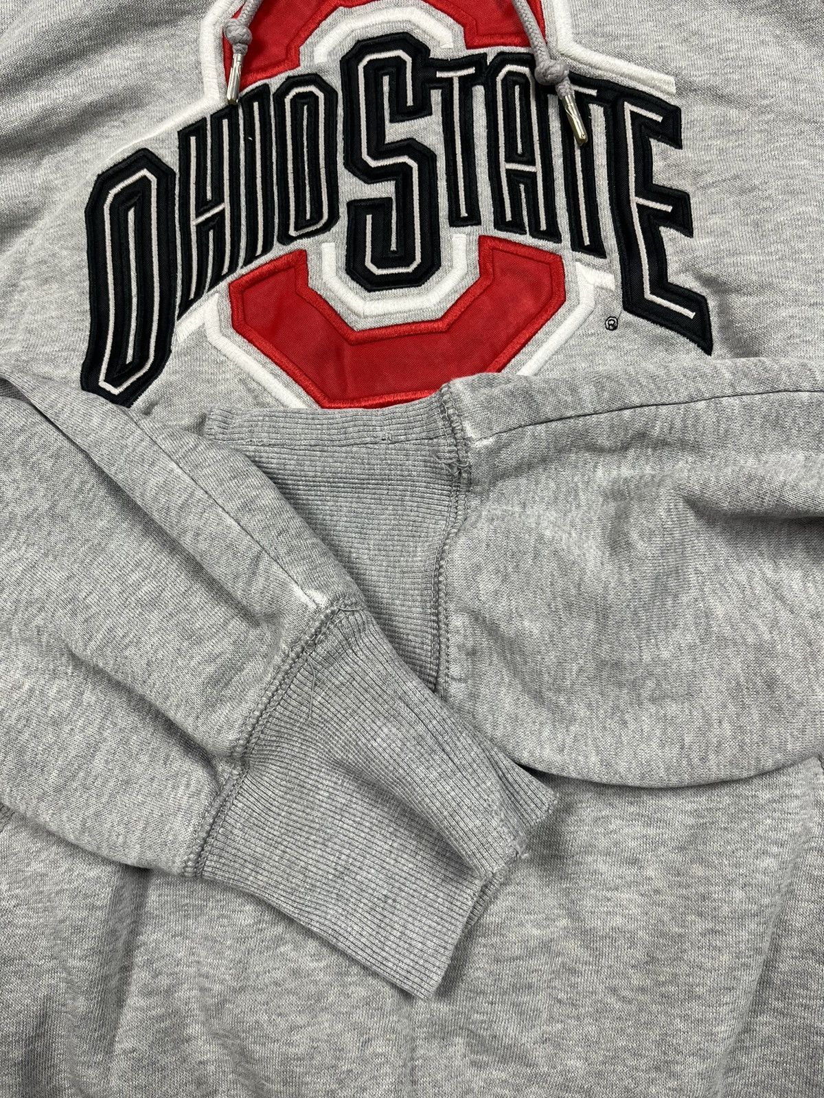 Nike × Vintage Vintage Nike Ohio State Center Logo Grey Hoodie 00s Size US M / EU 48-50 / 2 - 9 Thumbnail