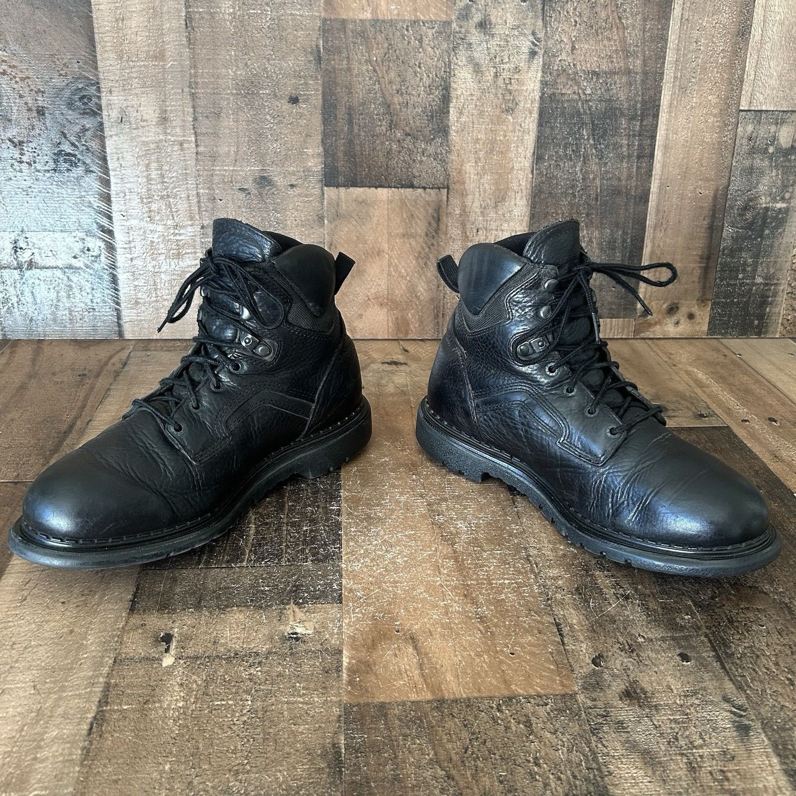 Red Wing Red Wing 923 Black Plain Toe Lace Up Work Boots Mens 10.5 EE Size US 10.5 / EU 43-44 - 8 Thumbnail