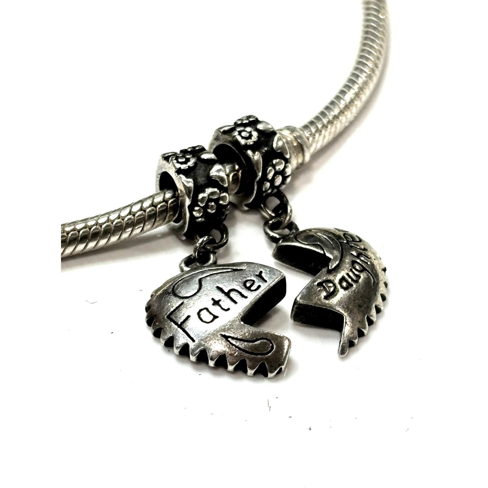 Other EUROPEAN BEADS Antique Silver Father/Daughter Dangle Charm Size ONE SIZE - 2 Thumbnail