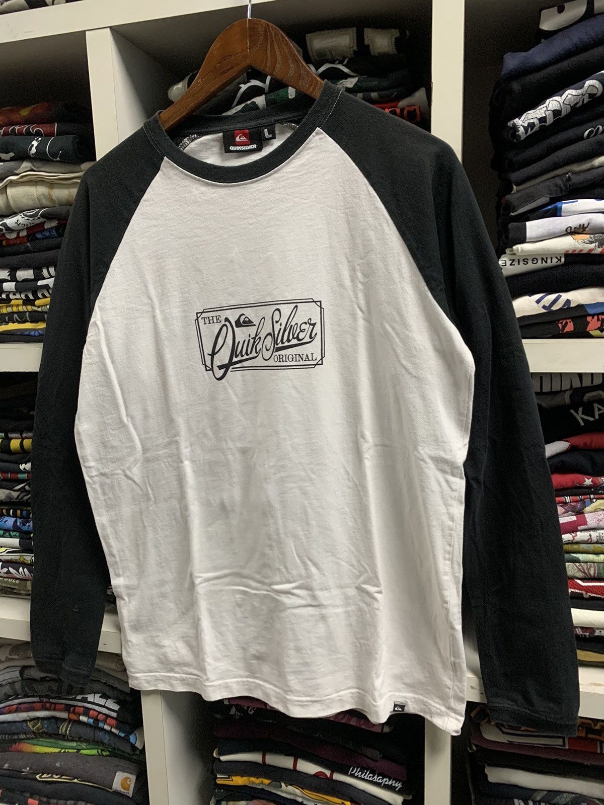 Quiksilver Quiksilver big logo long sleeve shirt Size US L / EU 52-54 / 3 - 5 Thumbnail
