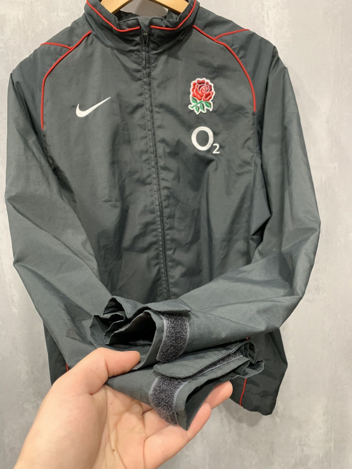 Nike × Vintage Vintage Nike England Windbreaker Jacket Big Logo Baggy 90s Size US S / EU 44-46 / 1 - 8 Thumbnail
