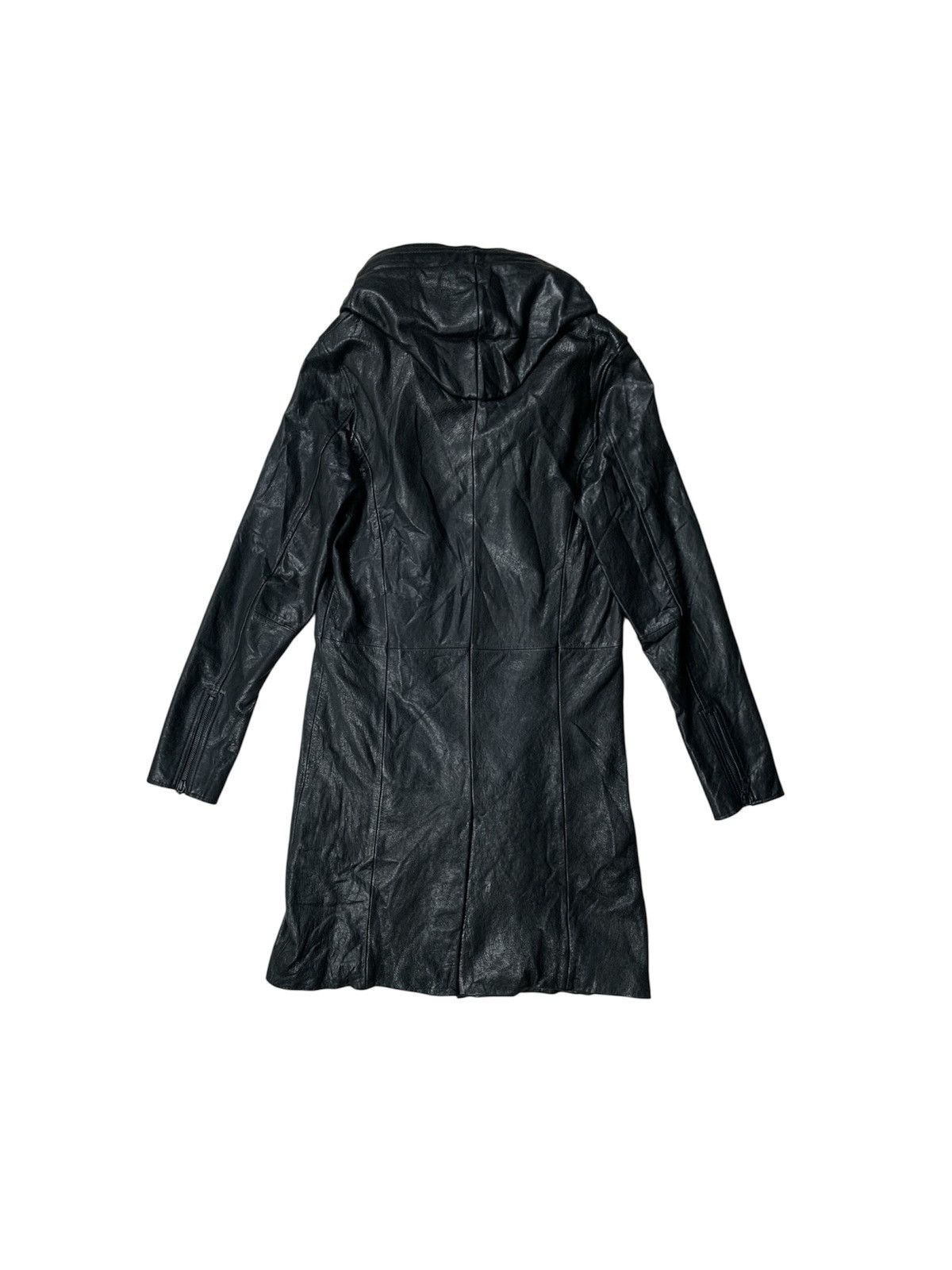 Other MIDAS FW08-10 Avant-Garde Hooded Leather Long Coat Size US L / EU 52-54 / 3 - 5 Thumbnail