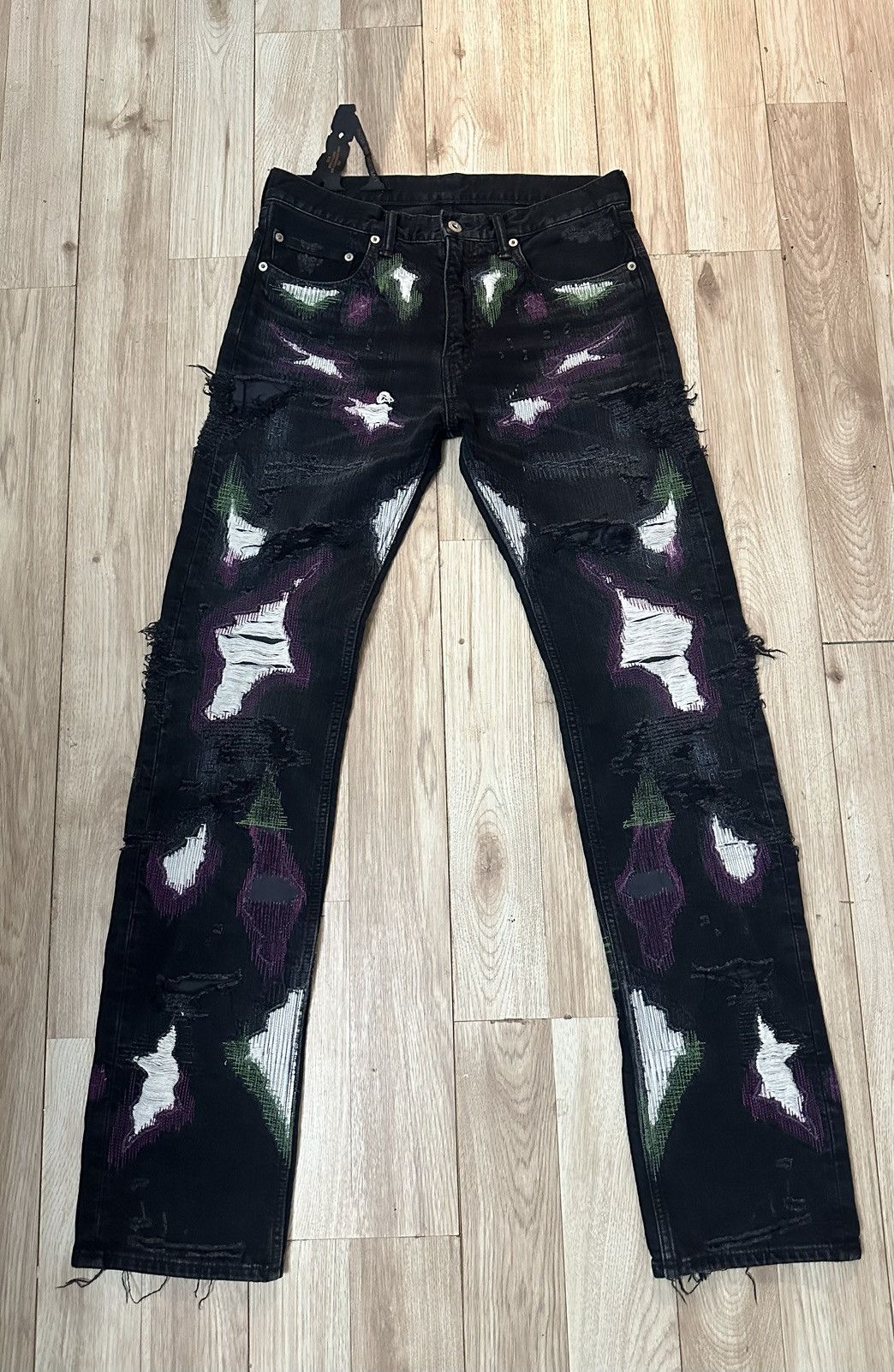 Vlone Vlone Scab Denim Black Size US 32 / EU 48 - 1 Thumbnail