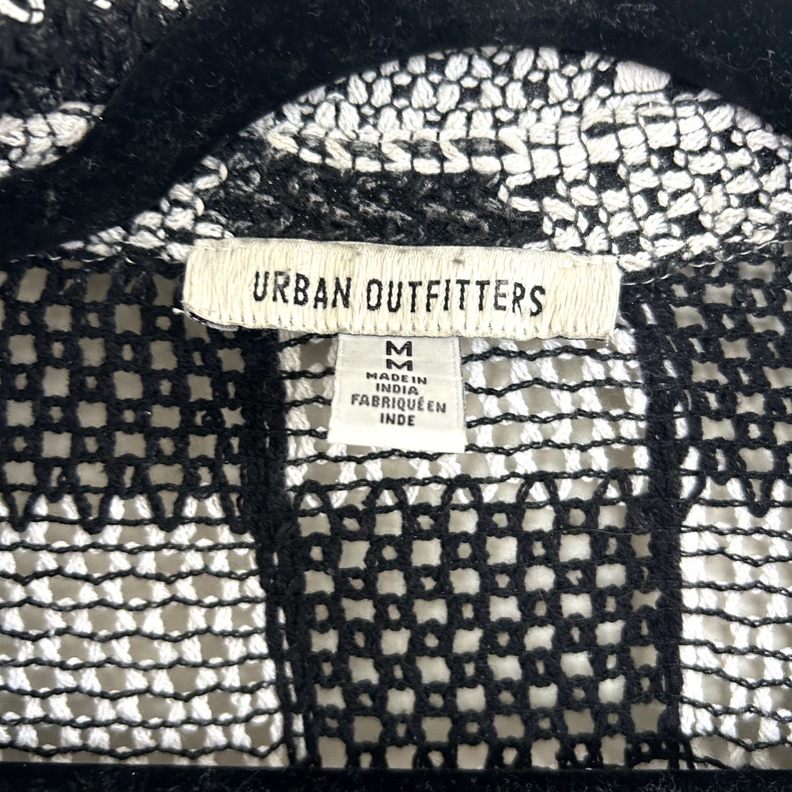 Urban Outfitters Men's Festival crochet knit boho indie top Size US M / EU 48-50 / 2 - 2 Thumbnail