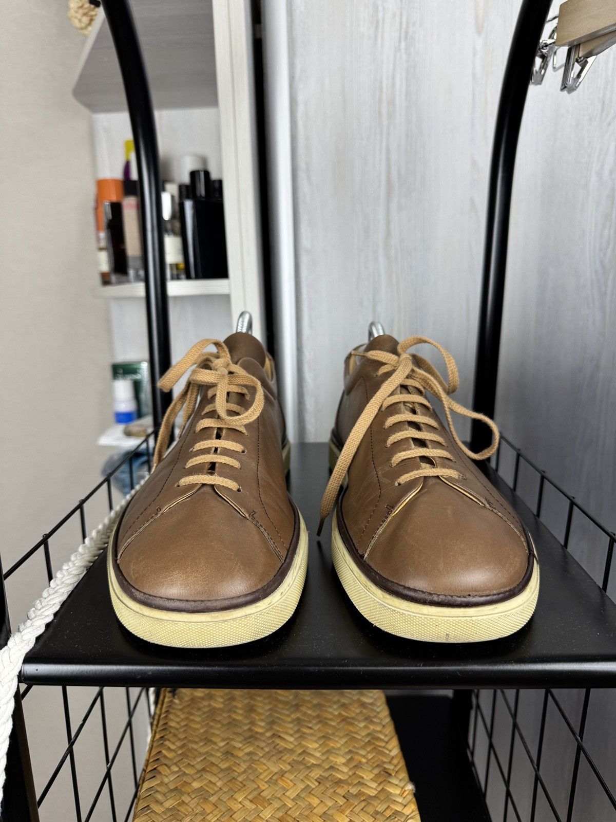 Bally BALLY Levico Italian Brown Leather Sneakers Size US 12 / EU 45 - 5 Thumbnail