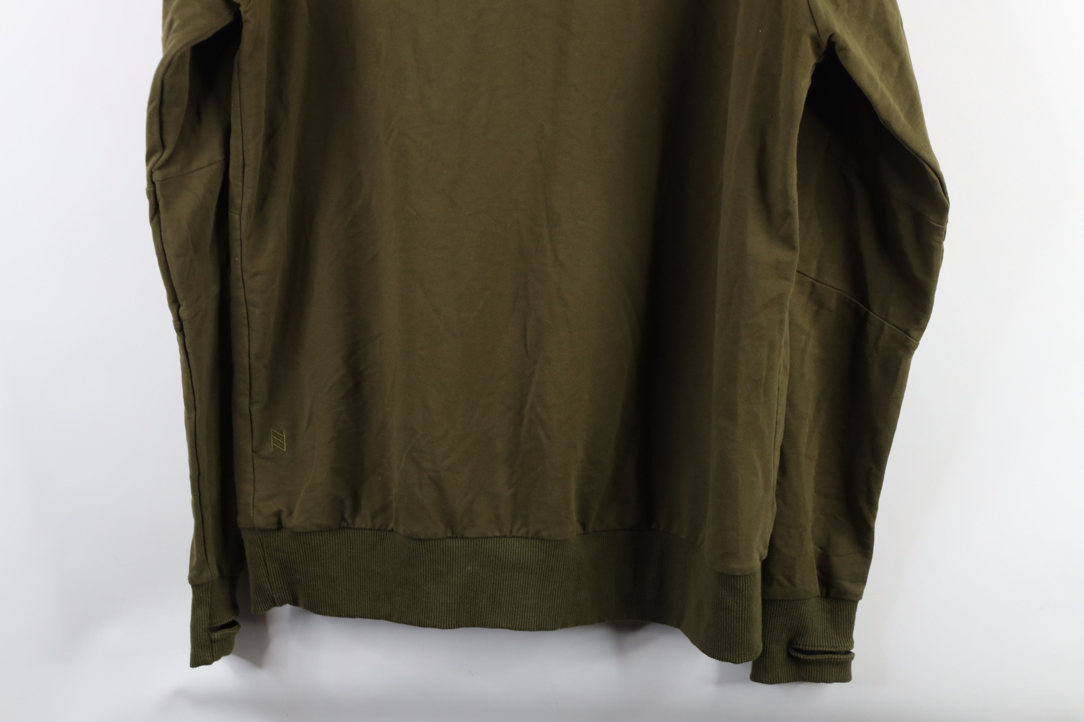 Vintage Zyia Active Blank French Terry Crewneck Sweatshirt Green Size M / US 6-8 / IT 42-44 - 13 Thumbnail