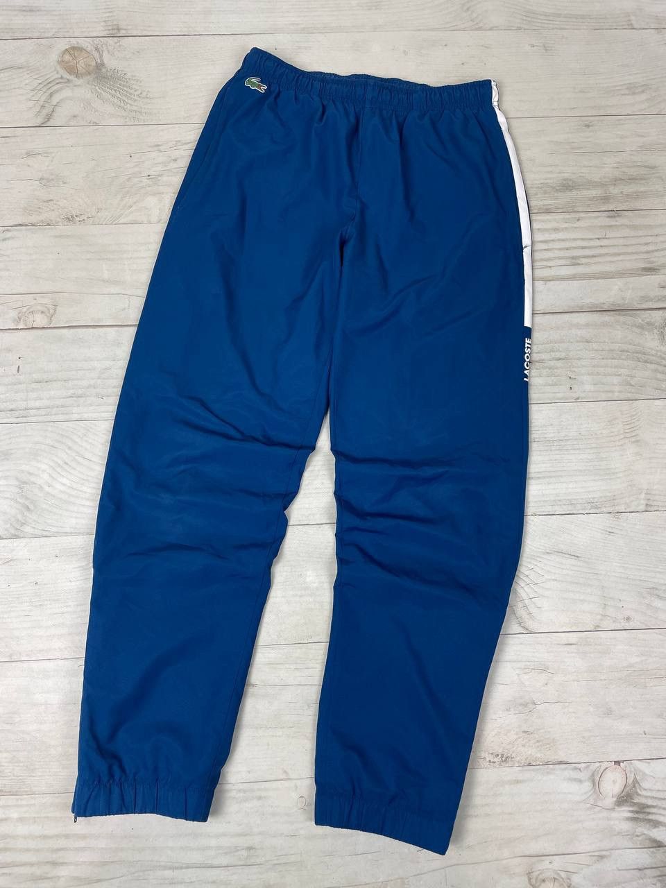 Lacoste Lacoste Nylon Track Pants Logo Striped Blue Y2K Size US 28 / EU 44 - 1 Thumbnail
