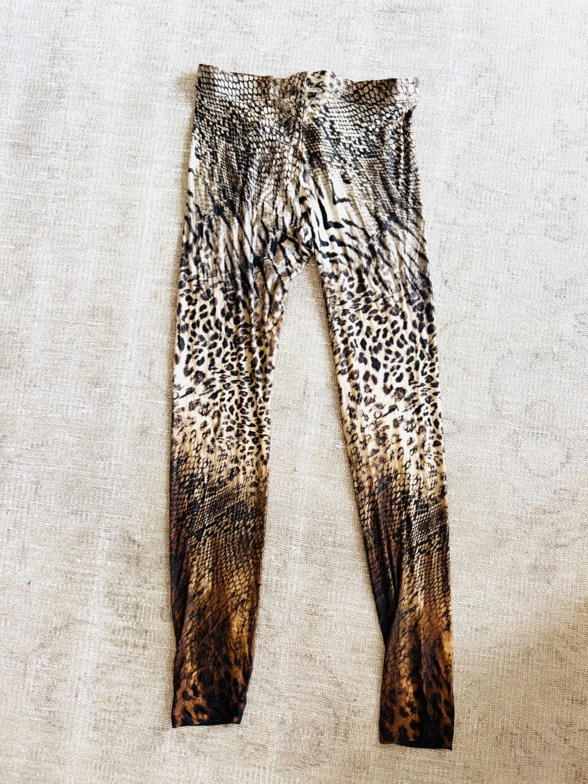 Vintage × plein sud Plein Sud Jeanius mix jungle print leggings leopard snake + Size 28" / US 6 / IT 42 - 2 Thumbnail