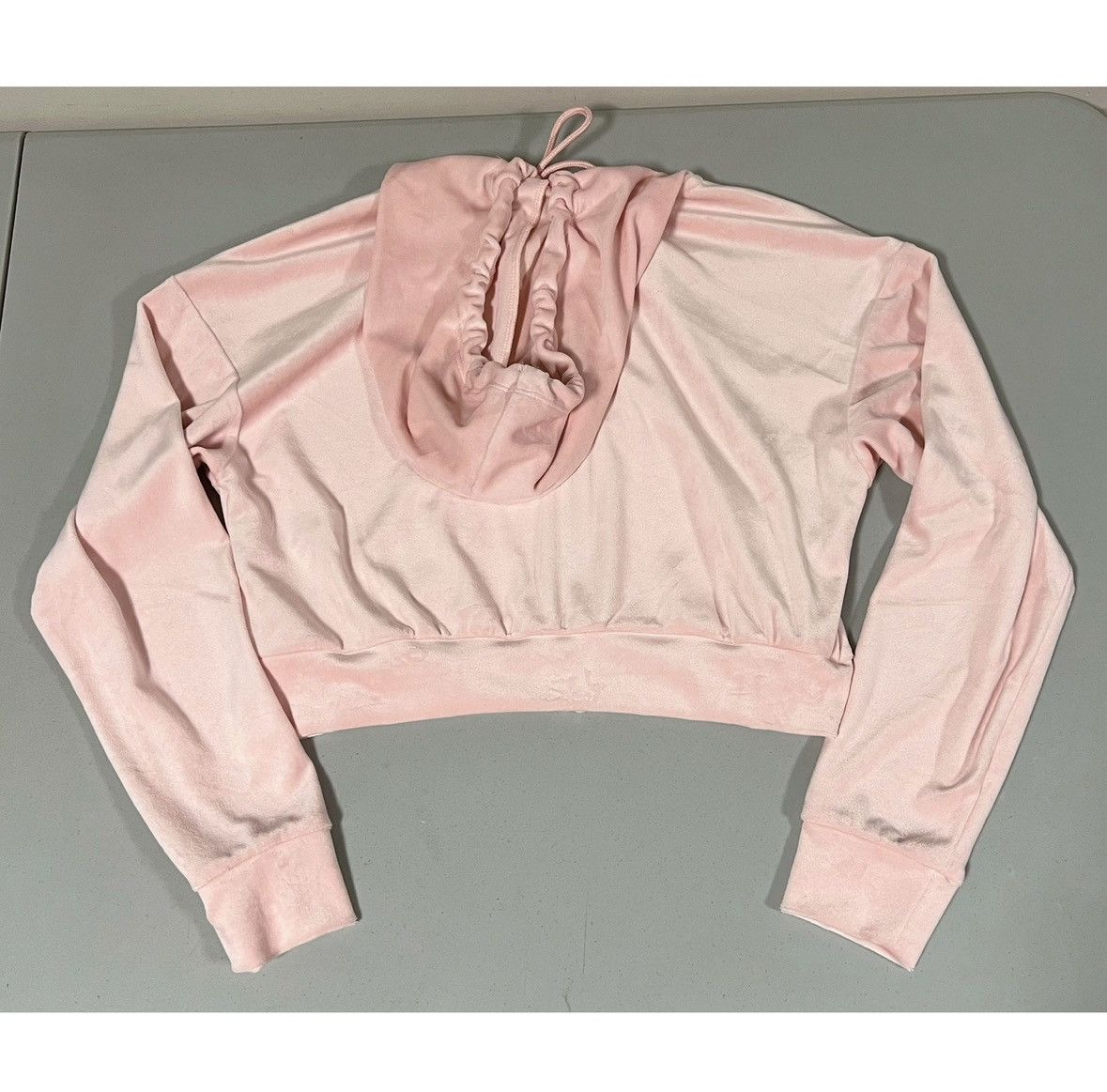 Japanese Brand Pink Pastel Y2K Velour Zipper Sweatshirt Hoodie Size M 👑✨ Size M / US 6-8 / IT 42-44 - 5 Thumbnail