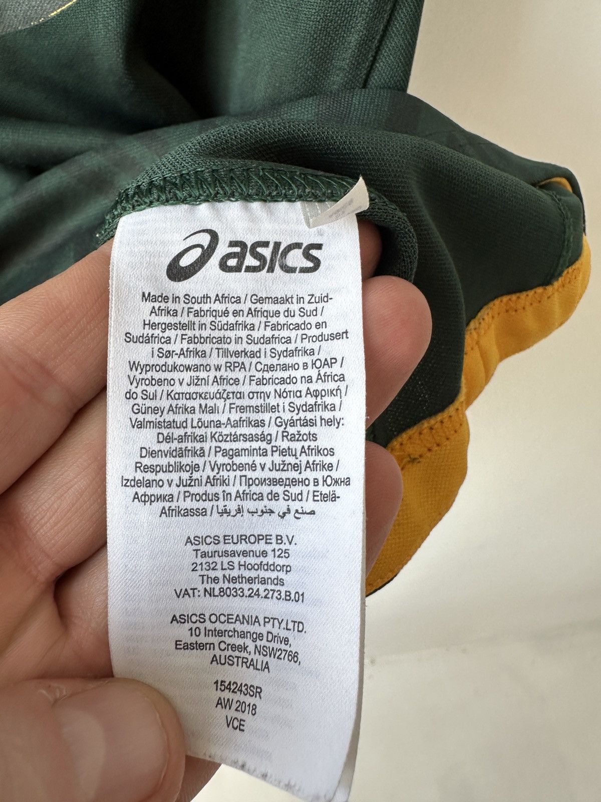 Asics × Rugby Ralph Lauren ASICS South Africa Rugby Jersey Size US M / EU 48-50 / 2 - 10 Thumbnail