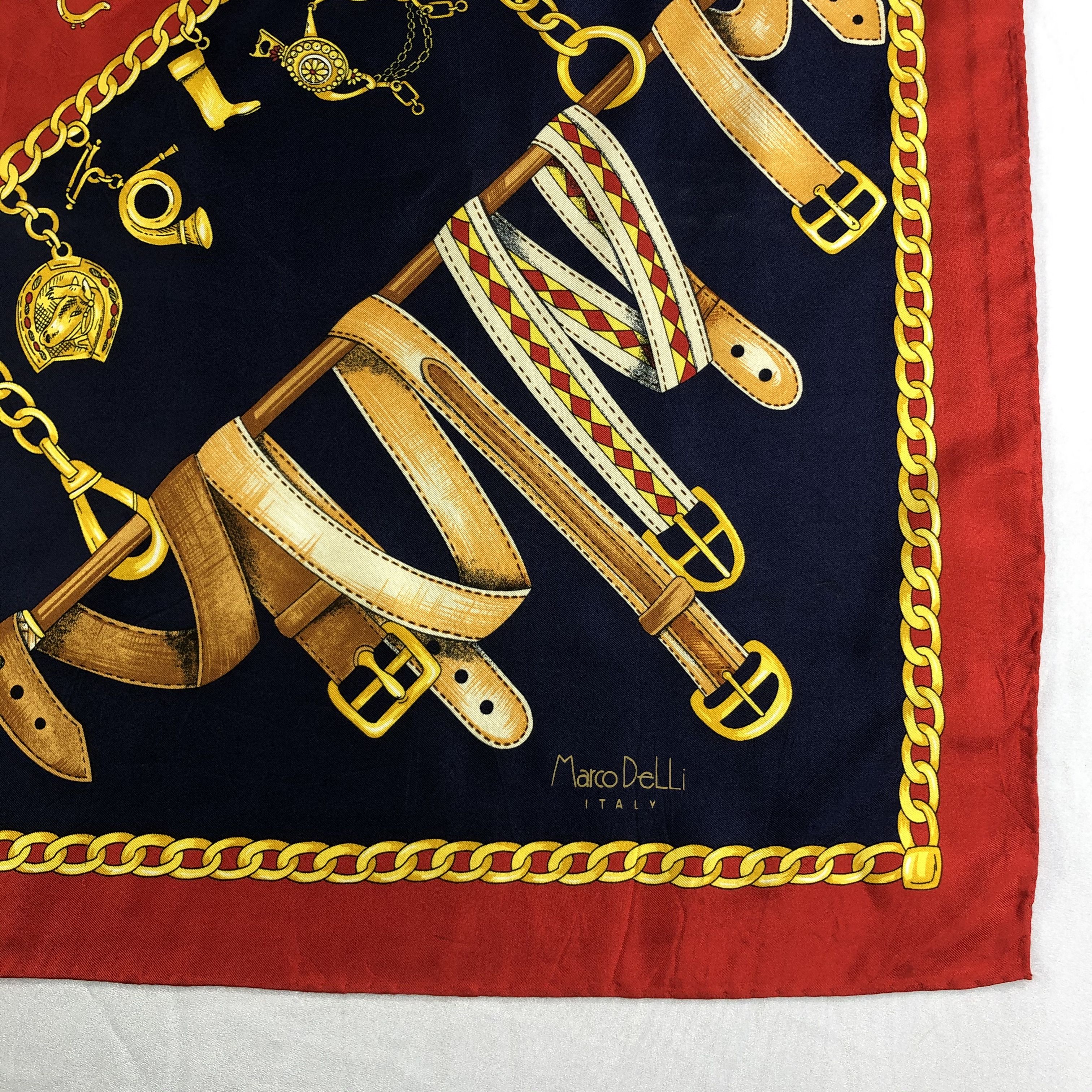 Vintage Vintage Marco Delli Silk Scarf Size ONE SIZE - 3 Thumbnail