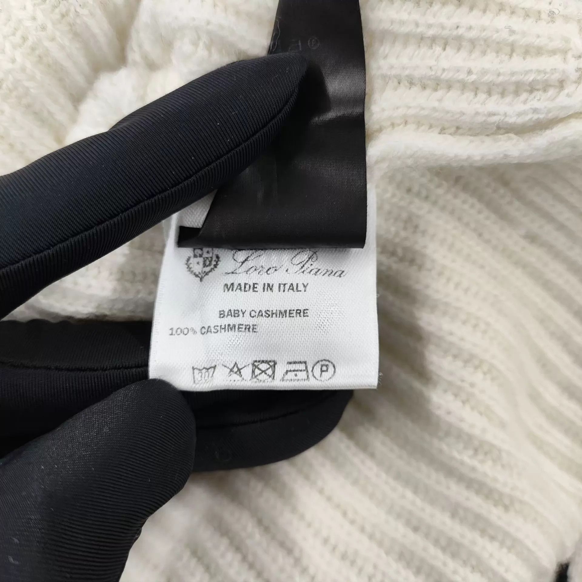 Loro Piana Loro Piana White Brown & Gray Collar Crewneck Sweater 40 Size S / US 4 / IT 40 - 6 Thumbnail