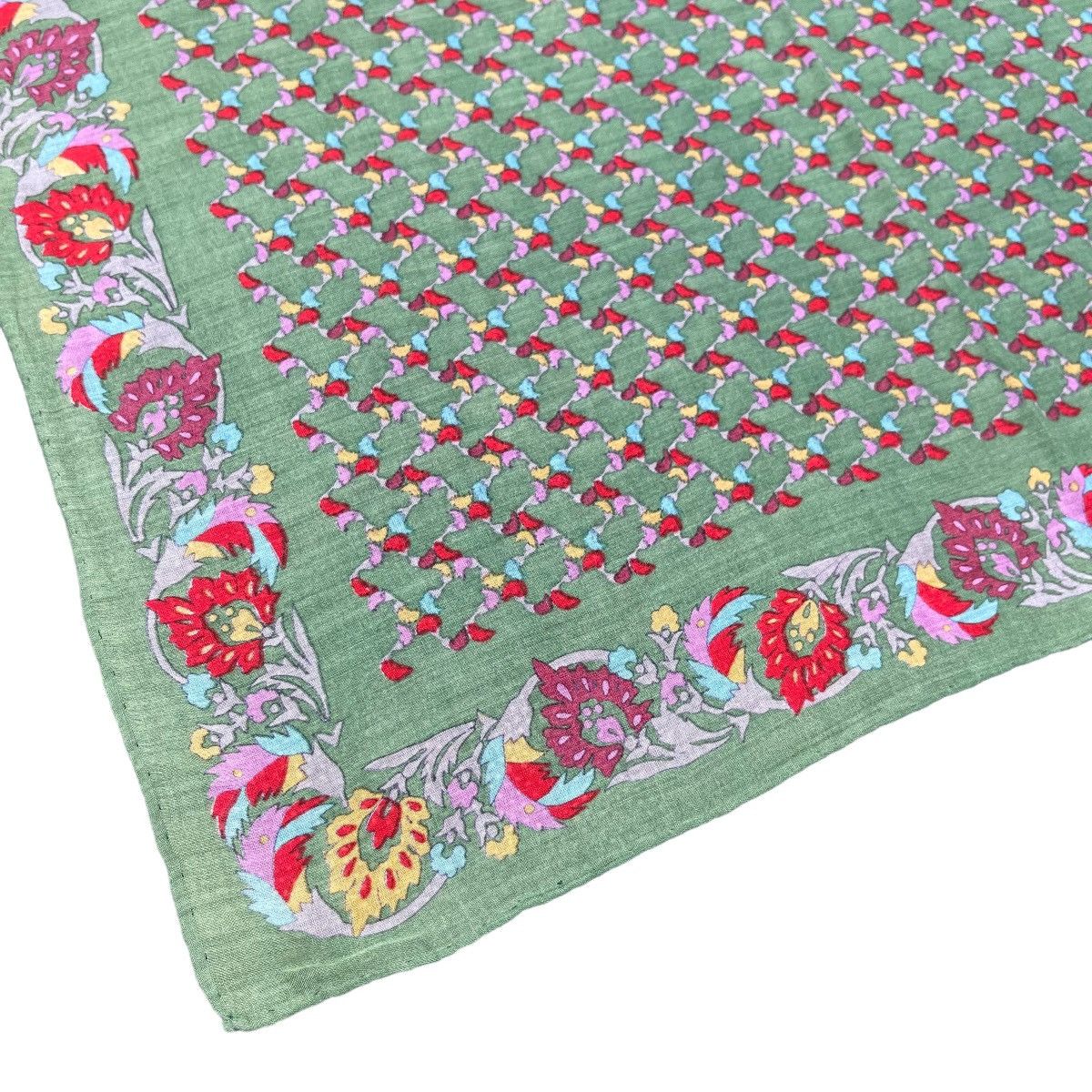 Christian Dior Monsieur × Vintage Christian Dior Floral Abstract Pattern Vintage 1980s Scarf Size ONE SIZE - 4 Thumbnail
