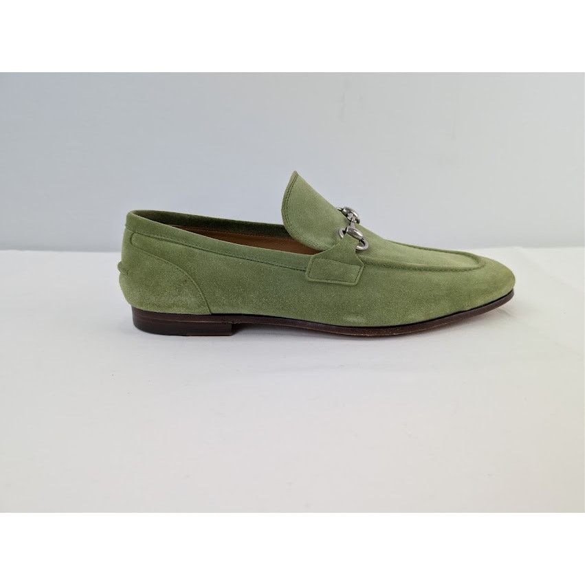 Gucci o1rshd1 Leather Jordaan Horsebit Loafer Boots in Green Size US 9 / EU 42 - 4 Thumbnail