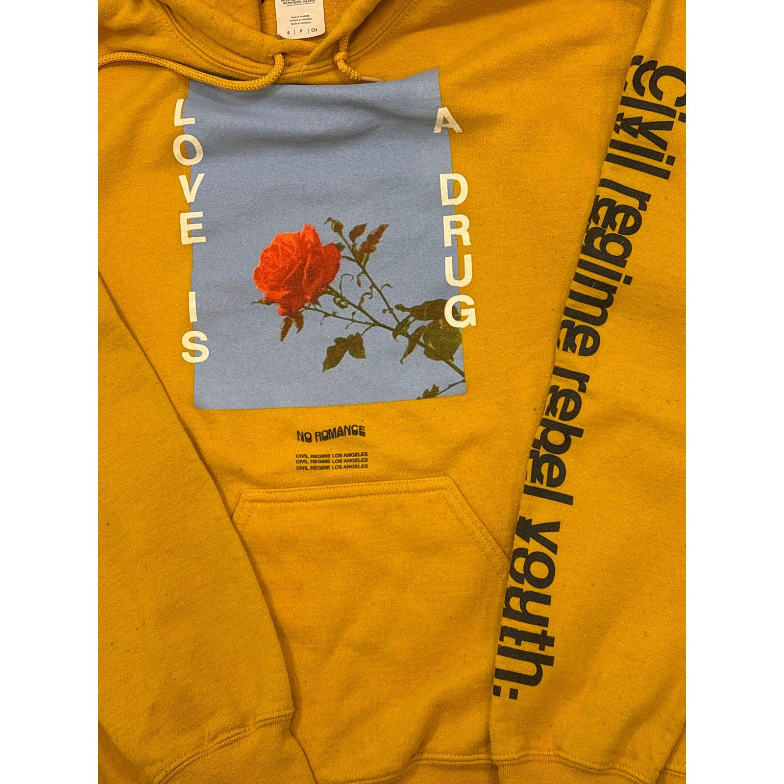 Civil Regime Civil Regime rebel youth yellow hoodie Small Love is a drug Size US S / EU 44-46 / 1 - 3 Thumbnail