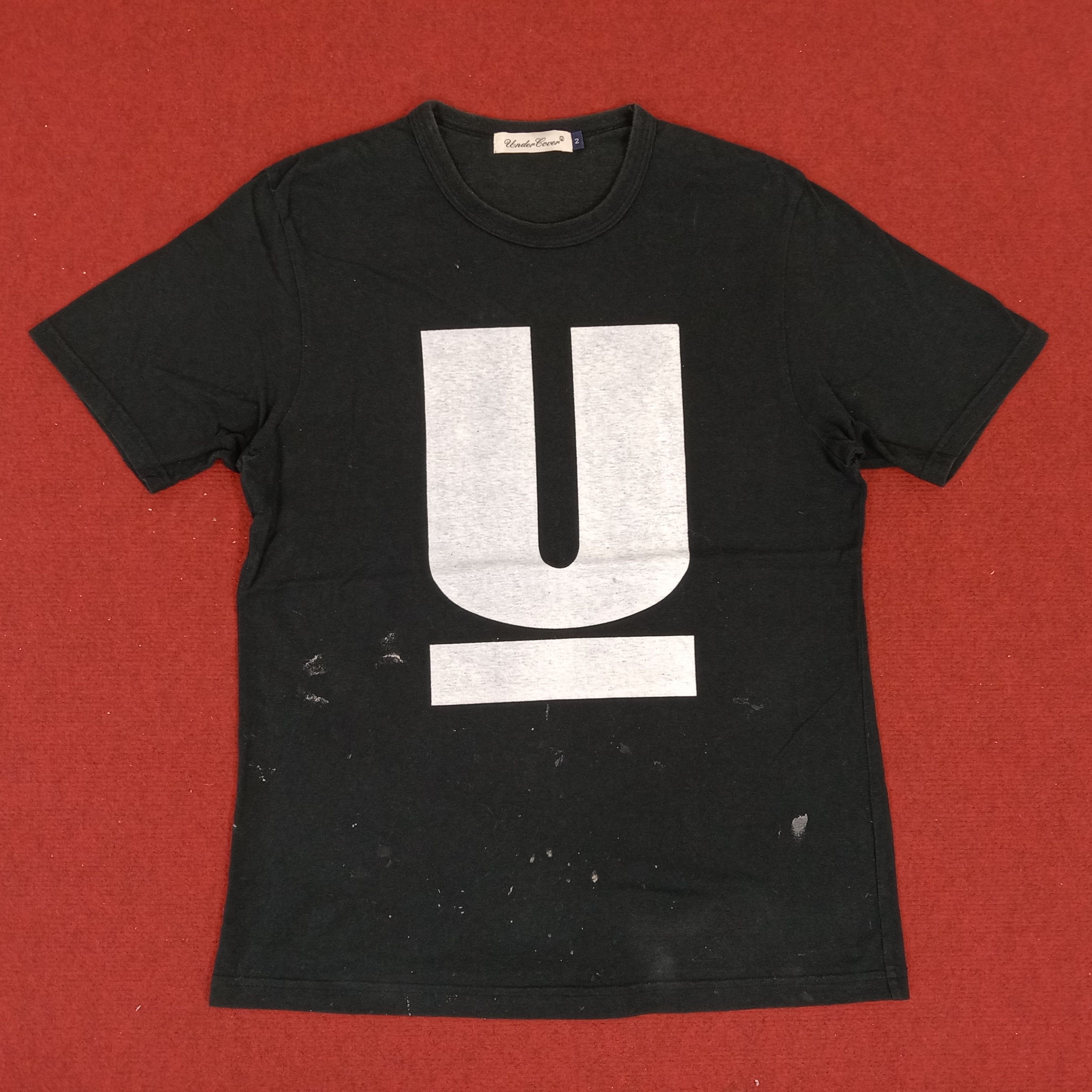 Pre-owned Undercover Custom Logo Style Tshirt In Black