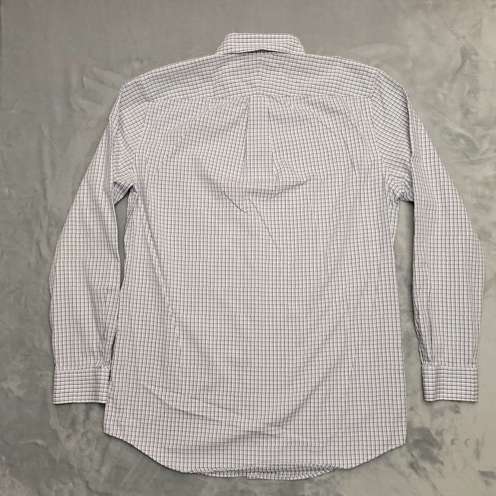 Lands' End Lands End Men Shirt 16.5 36 Tall Blue No Iron Pinpoint Oxford Button Down Dress Shirt Mens Blue 16.5 36 Tall Button-Up Casual Business Regular Fit Size 46R - 6 Thumbnail