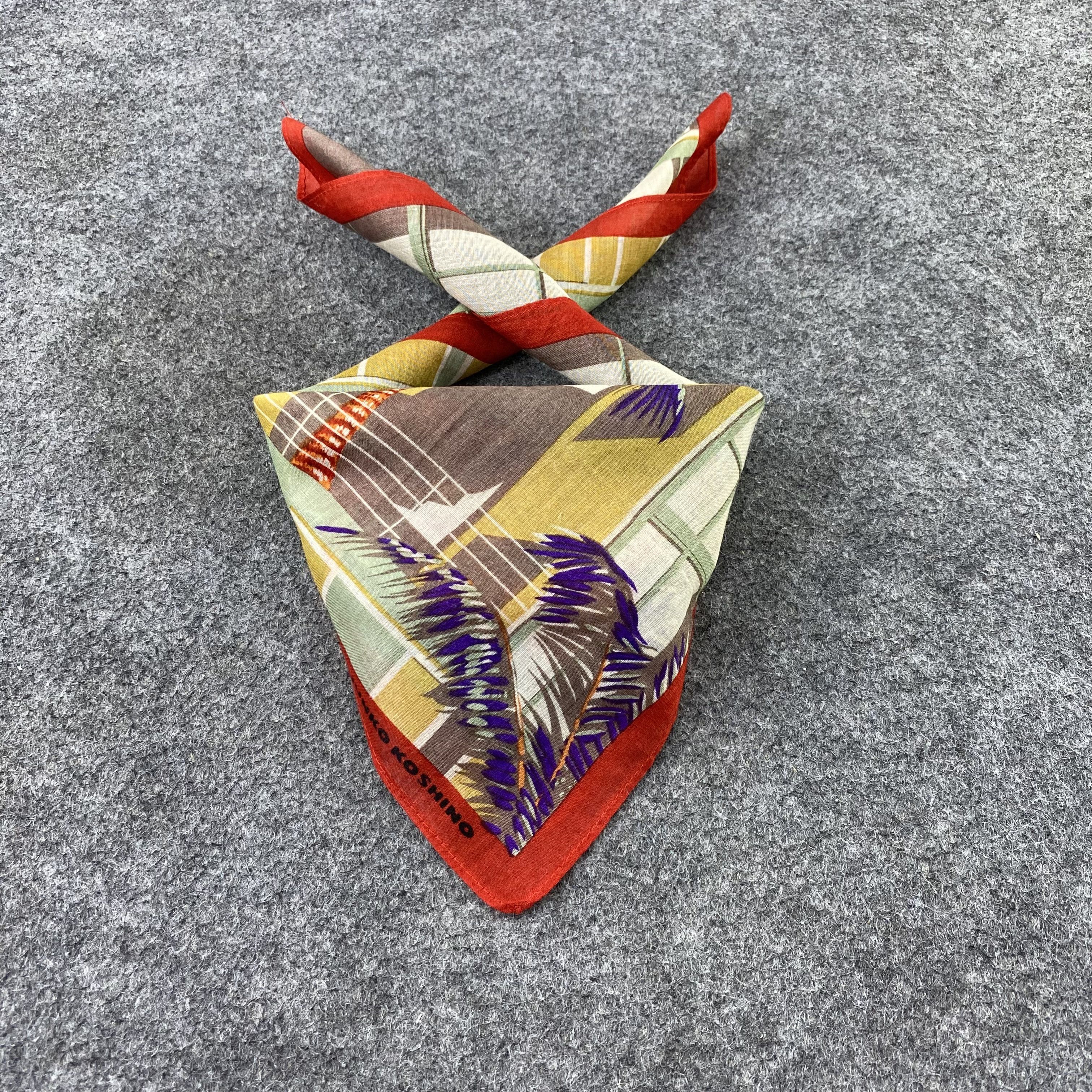 Japanese Brand Junko Koshino Handkerchief / Bandana / Neckerchief-B1136 Size ONE SIZE - 2 Thumbnail