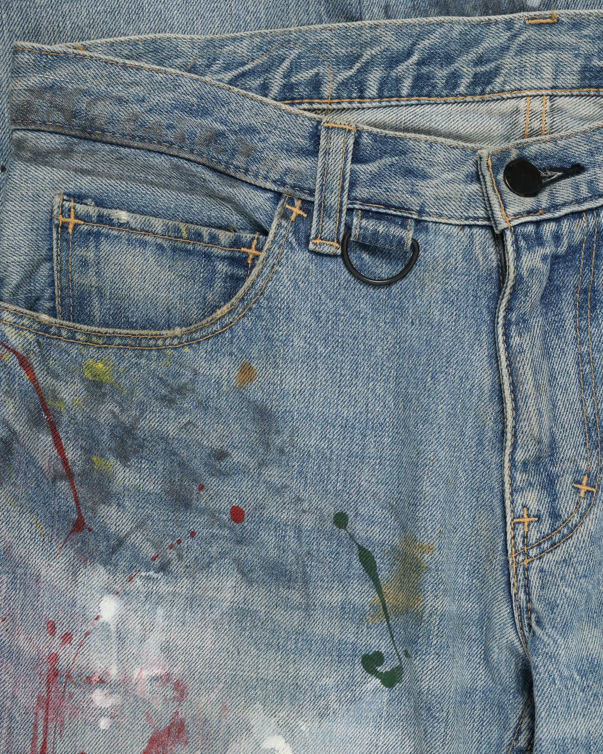 Number (N)ine SS06 “Welcome to the Shadow” Paint-Splatter Denim Size US 30 / EU 46 - 5 Thumbnail
