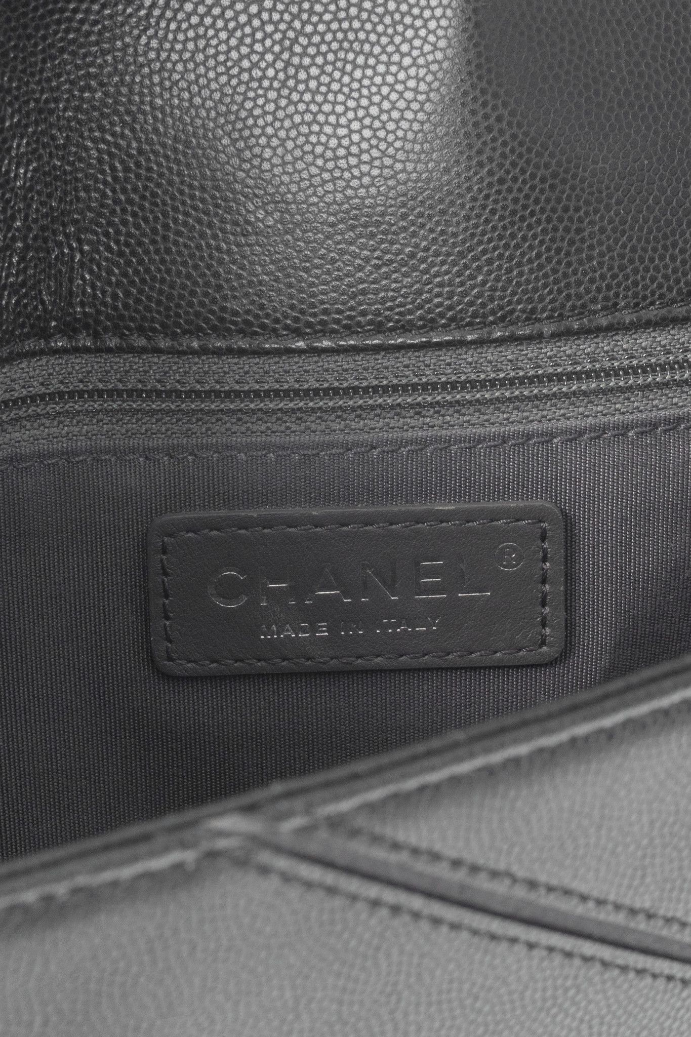 Chanel Chanel SS17 Black Caviar Large Chevron Flap Bag Size ONE SIZE - 12 Thumbnail