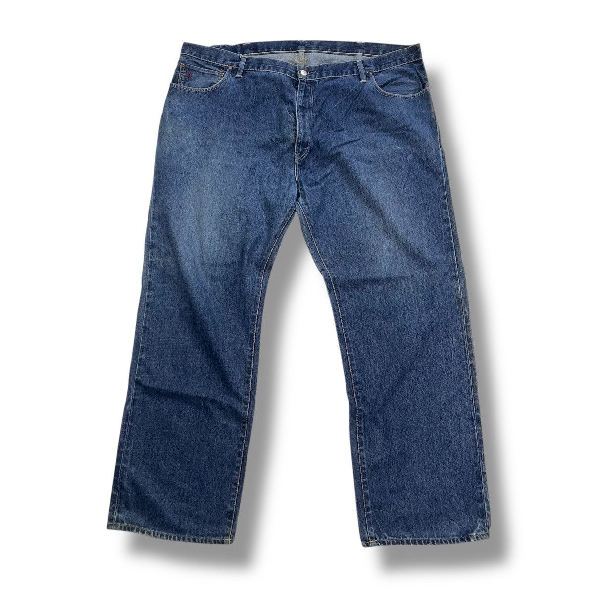 Ralph Lauren Vintage Polo Ralph Lauren 867 Denim w46 Leather Patch Jeans Size US 44 / EU 60 - 1 Thumbnail