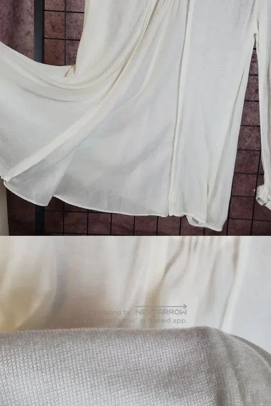 Burberry Burberry Summer White Embroidered Long Sleeve Knit Top. Size M / US 6-8 / IT 42-44 - 5 Thumbnail
