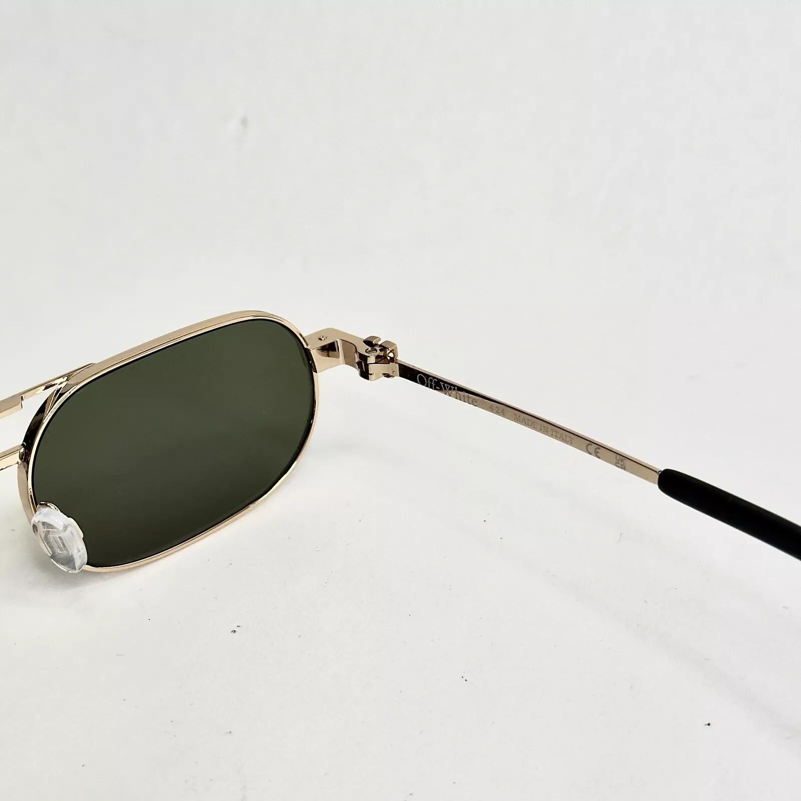 Off-White OFF-WHITE OERI123 Gold Green Square Unisex VAIDEN Logo 123 Size ONE SIZE - 7 Thumbnail