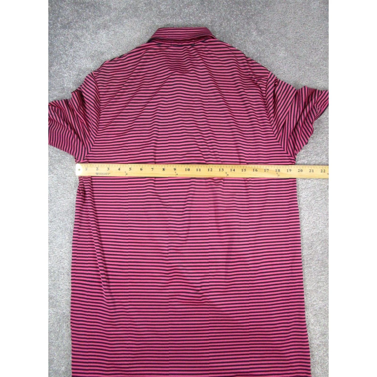 Ralph Lauren Ralph Lauren RLX Polo Shirt Mens Medium Pink Striped Golf Us Open Size US M / EU 48-50 / 2 - 5 Thumbnail