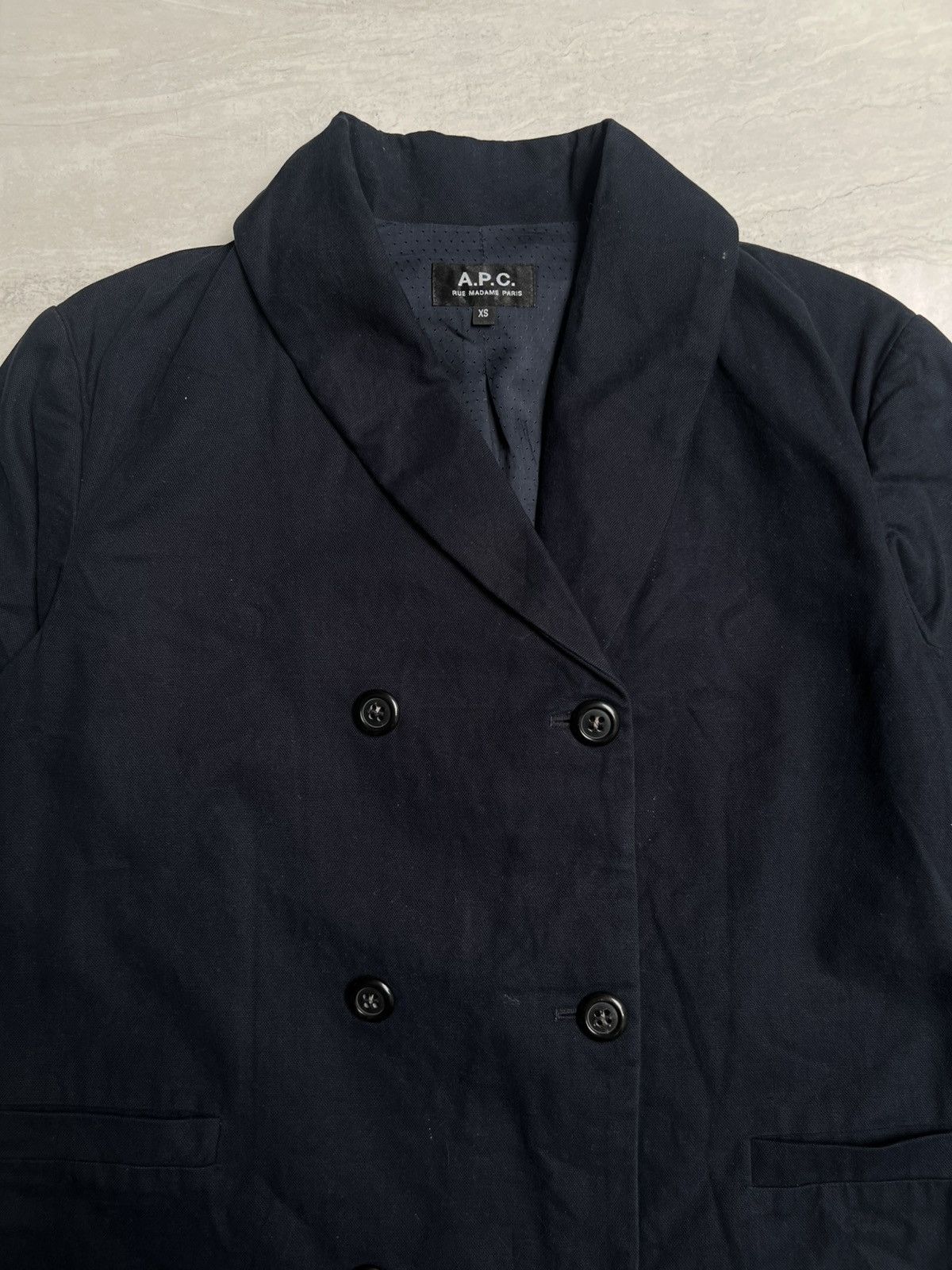 A.P.C. A.P.C Double-breasted Navy Suit Blazers Size US S / EU 44-46 / 1 - 3 Thumbnail
