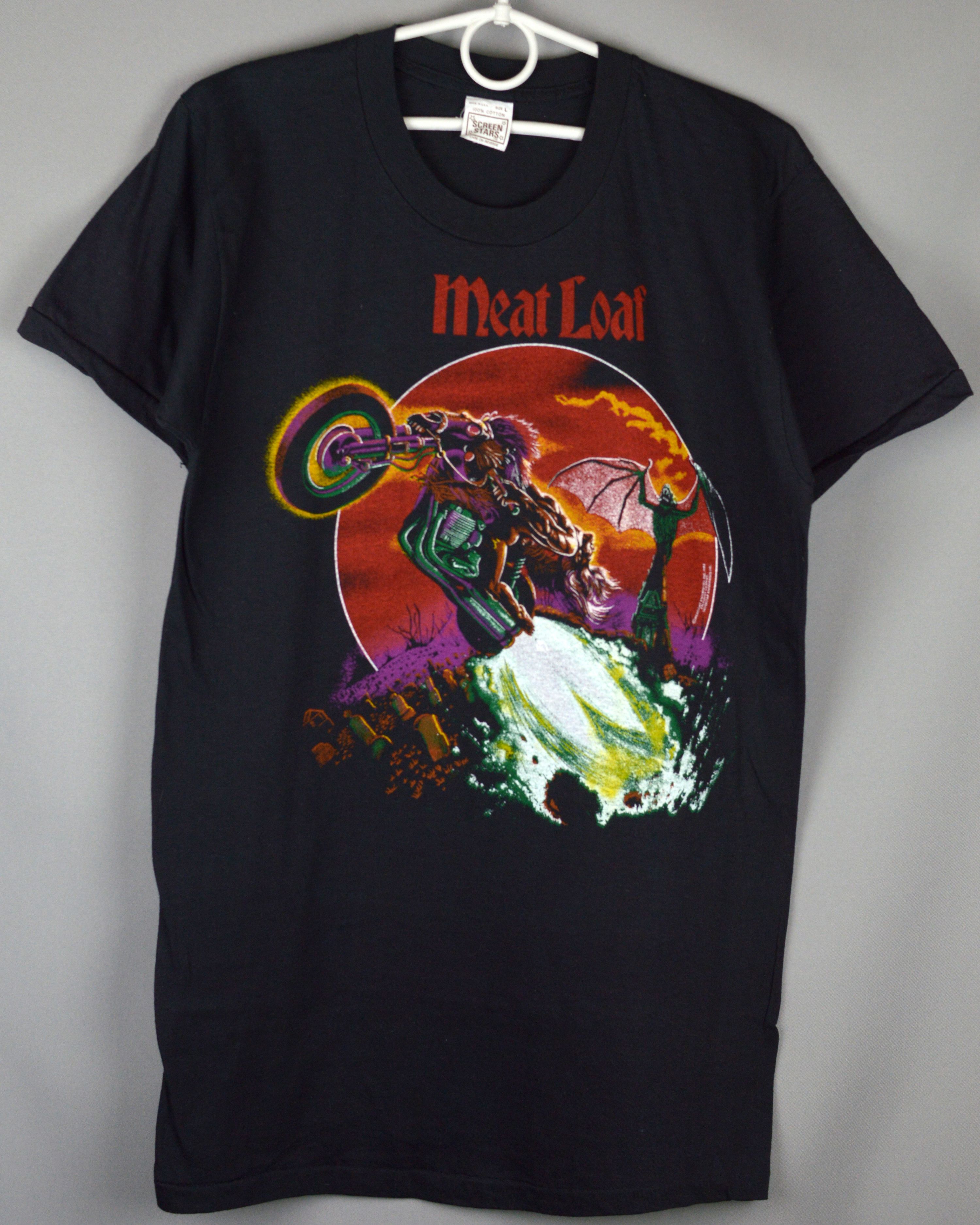 Band Tees × Vintage Vintage Meat Loaf 1982 t shirt Size US L / EU 52-54 / 3 - 1 Thumbnail