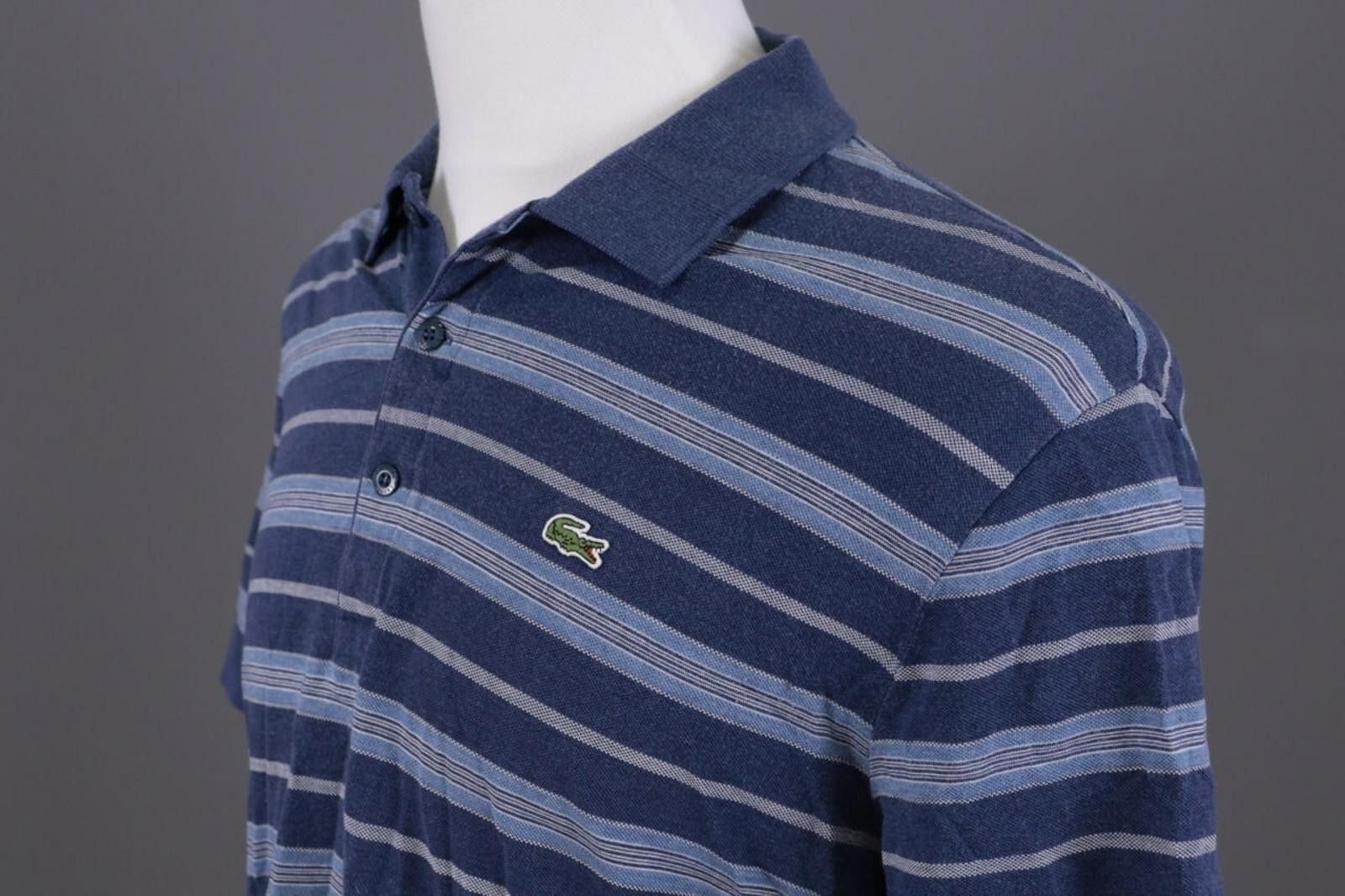 Lacoste Men Lacoste Regular Fit Blue Cotton Polo Shirt Size 6 Size US M / EU 48-50 / 2 - 10 Thumbnail