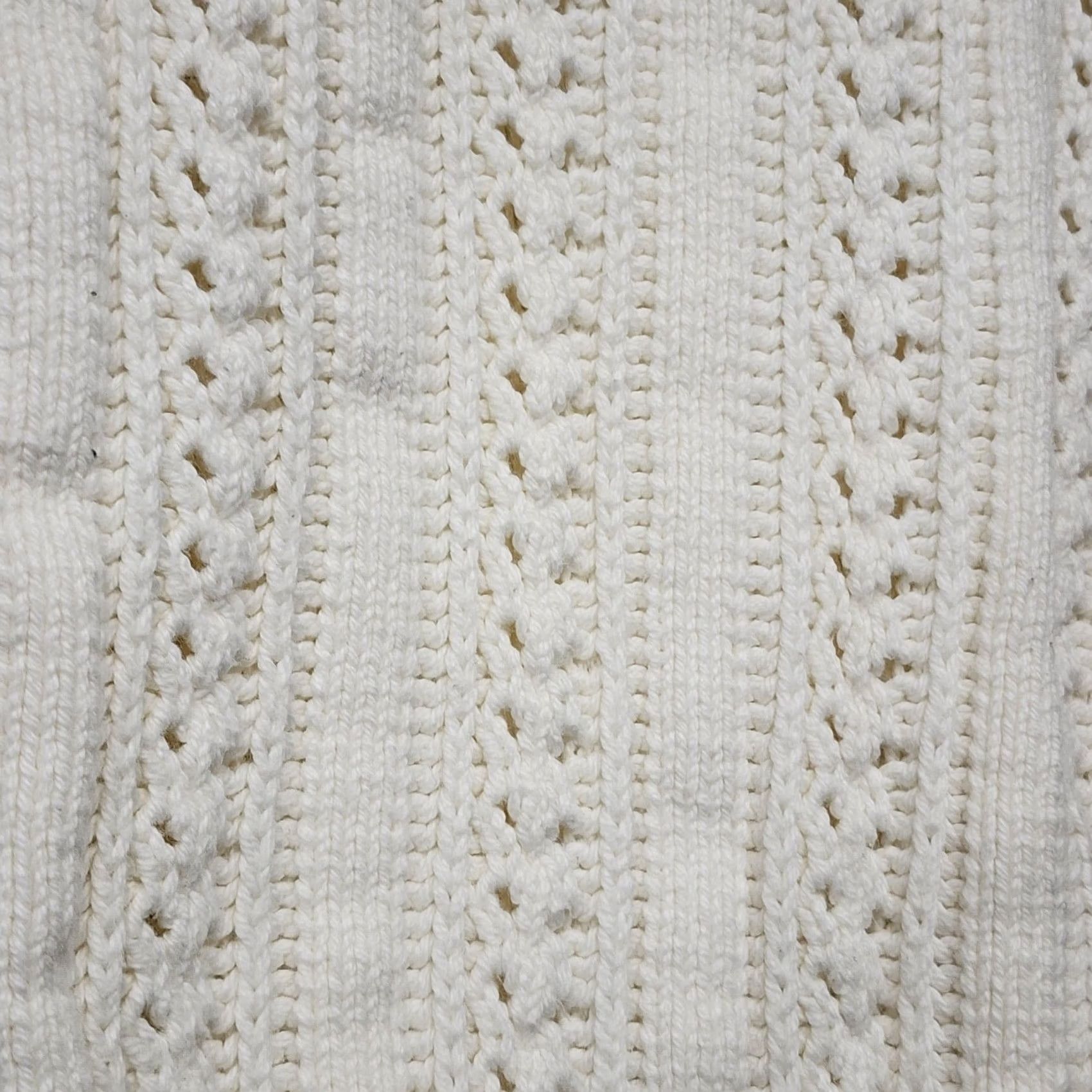 Vintage VINTAGE Point Sur J Crew Sweater Womens S/M Oversized Cropped White Cotton Pullover Long Sleeve, Boxy, 100% Cotton, Fall Winter Women S/M Size S / US 4 / IT 40 - 6 Thumbnail
