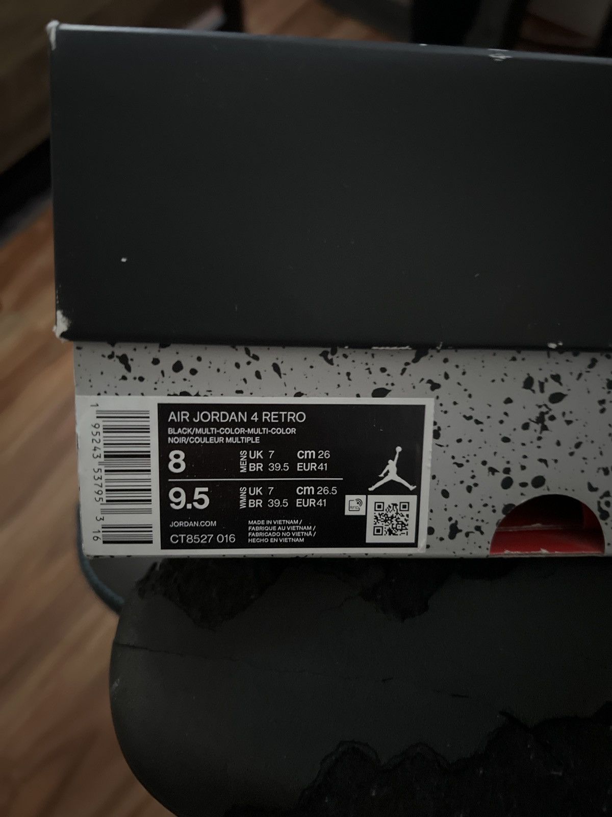 Nike Jordan 4 Red Thunder Size US 8 / EU 41 - 10 Thumbnail