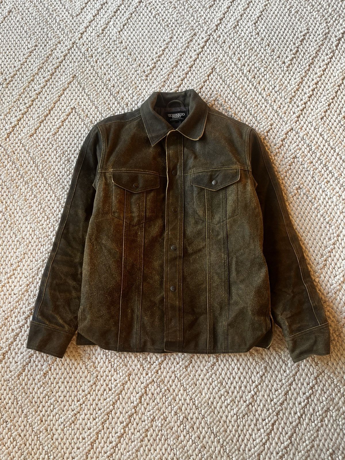 Early 2000’s Tornado Mart cowhide heavyweight jacket