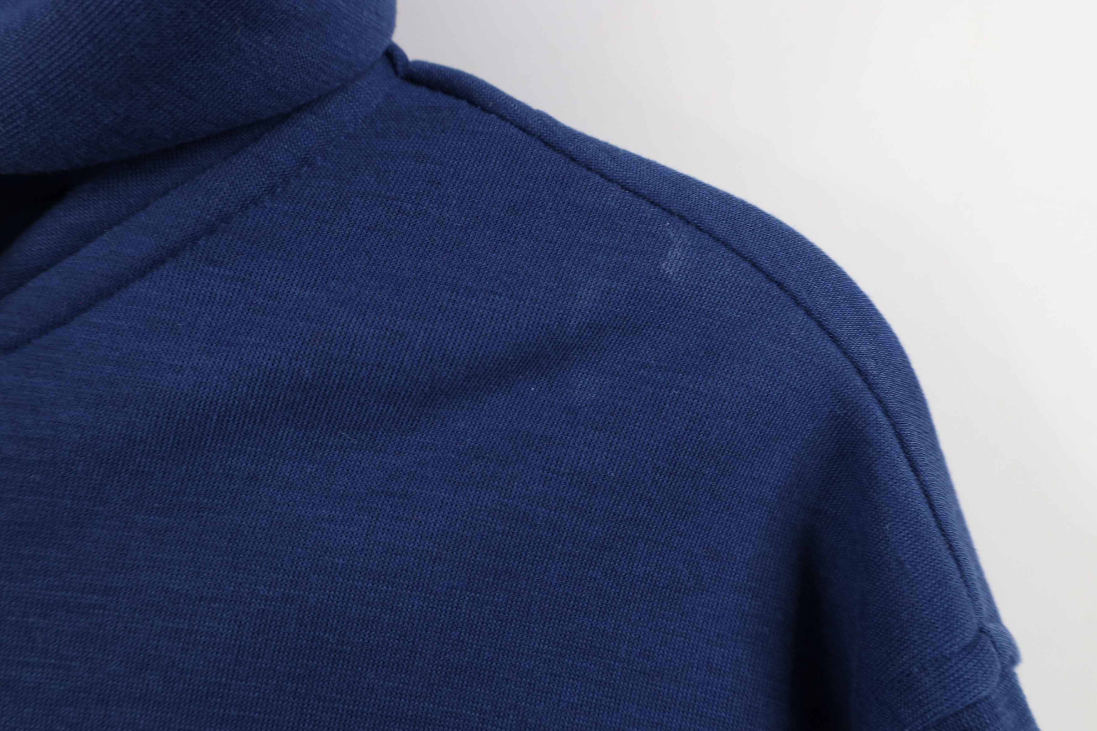 Footjoy × Vintage FootJoy Golf Soft Touch Henley Hoodie Sweatshirt Blue Size US L / EU 52-54 / 3 - 6 Thumbnail