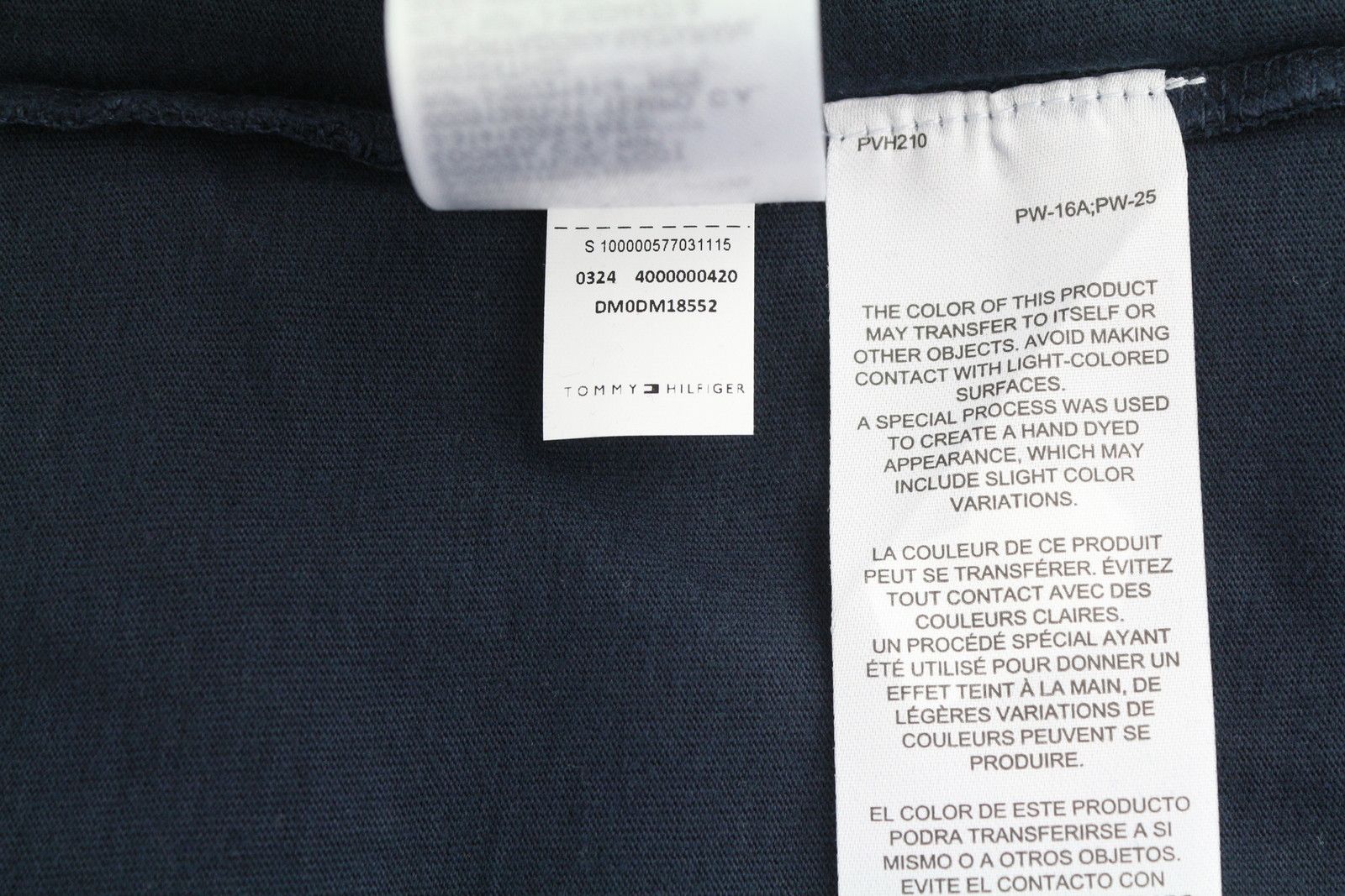 Tommy Hilfiger M Dark Blue Crew Neck Logo Short Sleeve 87713 Size US M / EU 48-50 / 2 - 9 Thumbnail