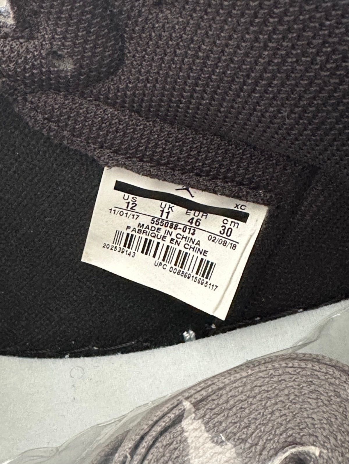 Jordan Brand Air Jordan 1 Retro High OG Shadow Black Grey White Sz 12 Size US 12 / EU 45 - 9 Thumbnail