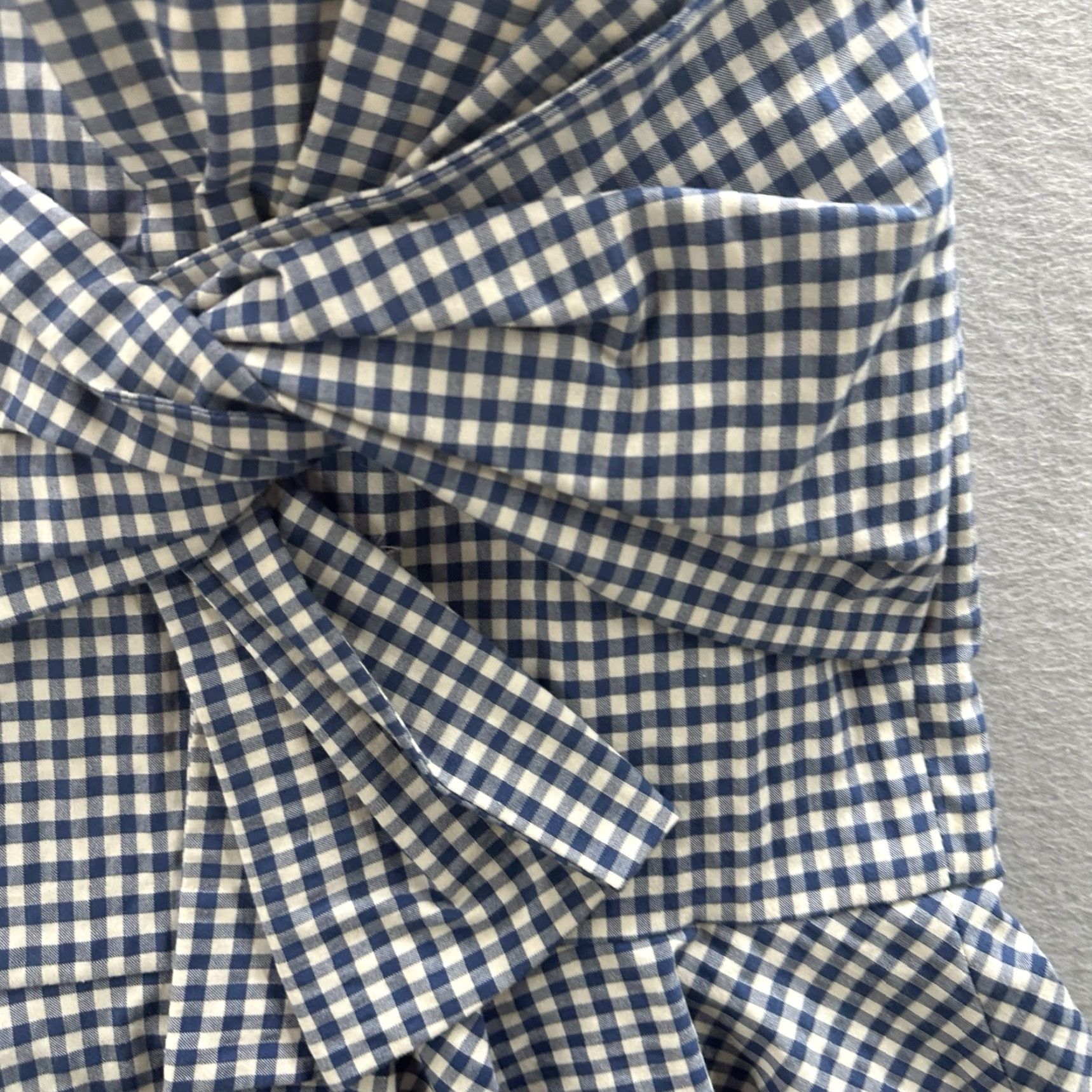 Veronica Beard Veronica Beard Mini Skirt Womens 6 Blue Plaid Asymmetrical Cottage Gingham Boho Prep 90s Style Short Skirt Mens/Womens Size 28" / US 6 / IT 42 - 5 Thumbnail