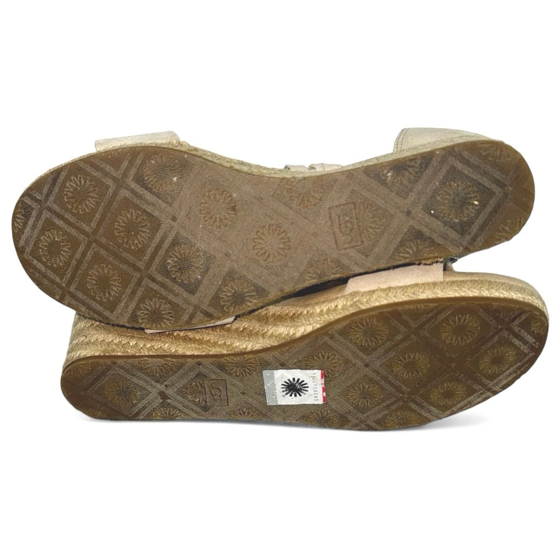 Ugg UGG Trina Suede Wedge Ankle Tie Sandals Women sz 8.5 Size US 8.5 / IT 38.5 - 6 Thumbnail