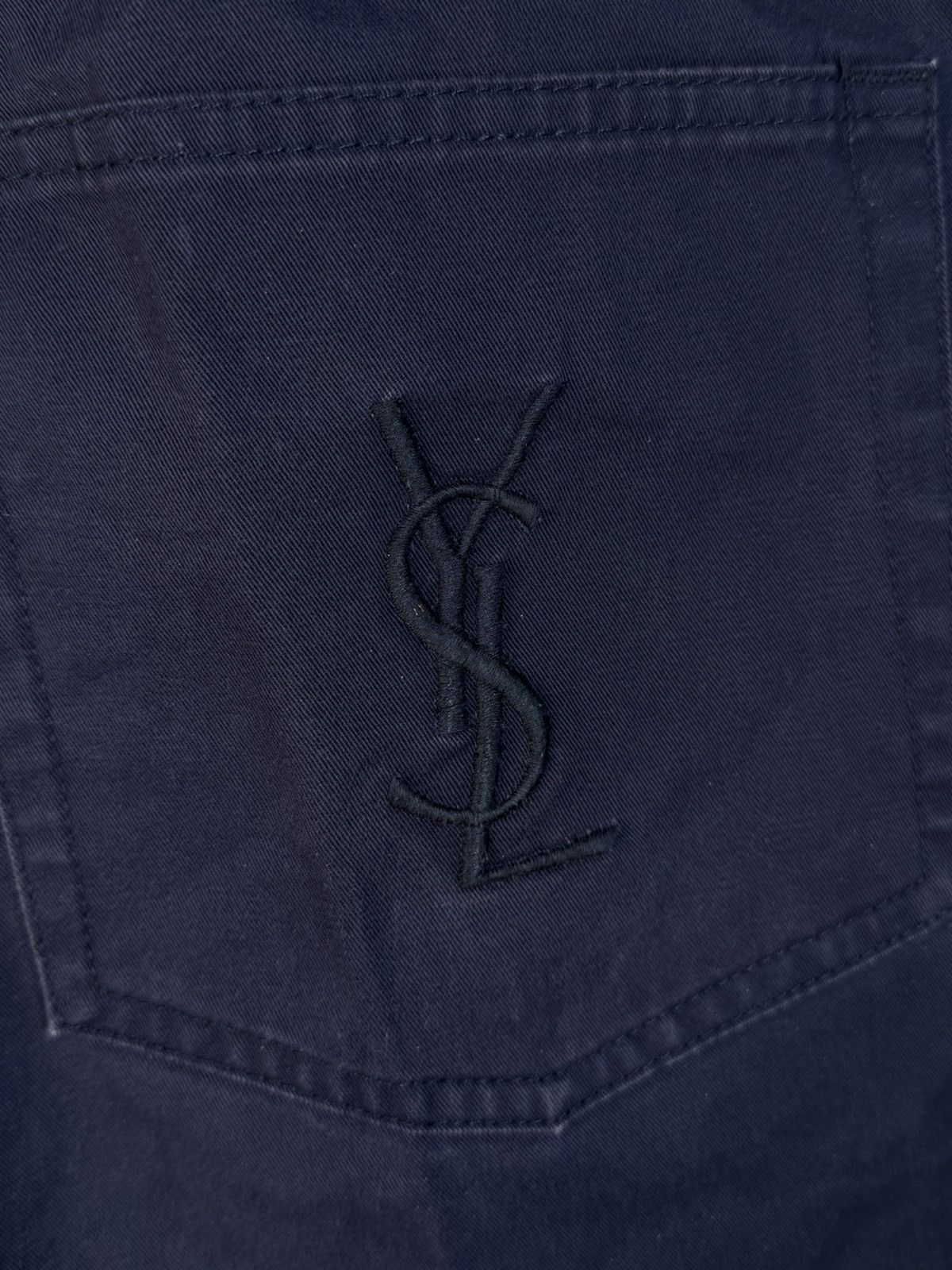 Yves Saint Laurent 36x30 YSL Jeans Denim Navy Classic Pants Vintage Size US 36 / EU 52 - 17 Thumbnail