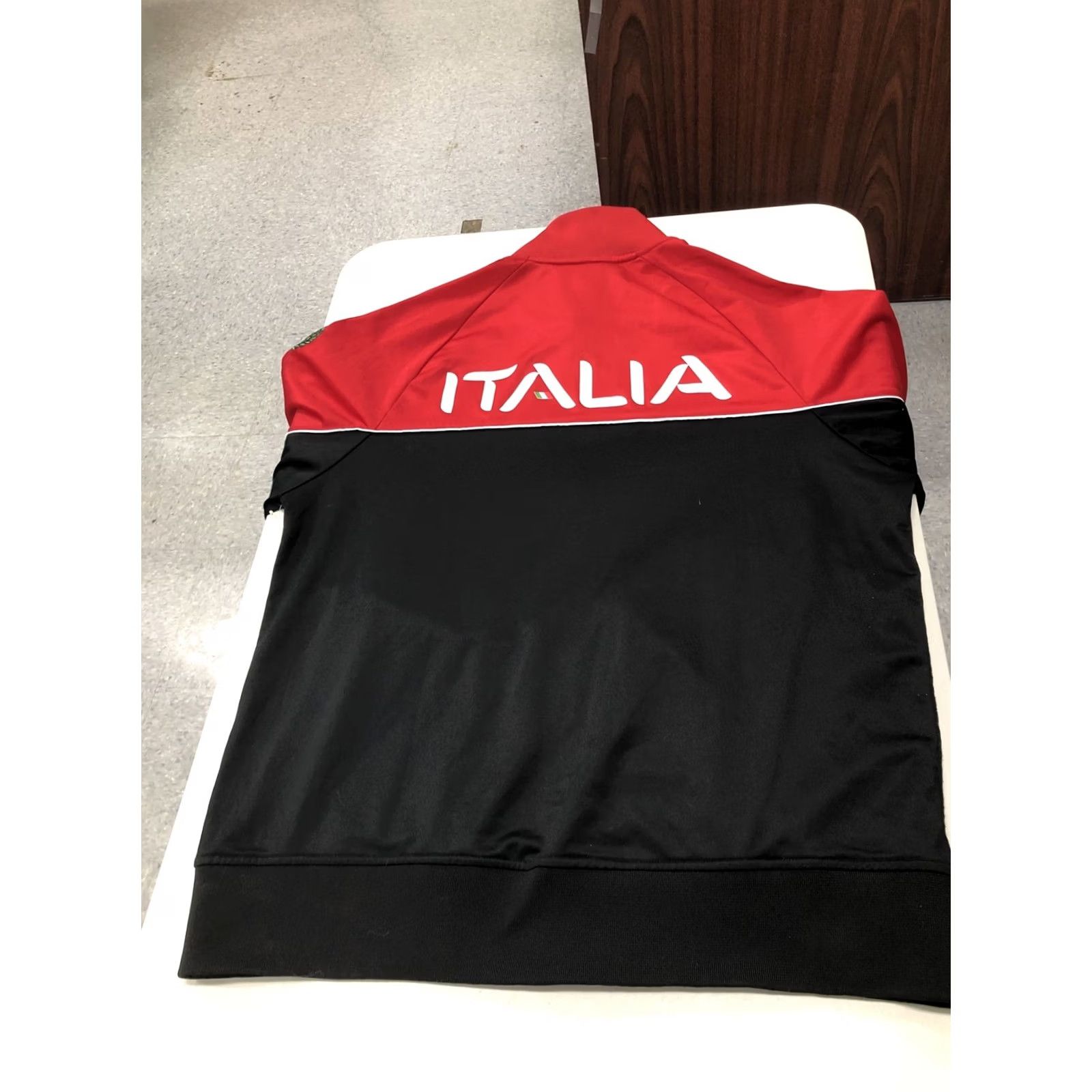 Fila VINTAGE FILA Sport ITALIA Italy SOCCER Futbol TRACK JACKET Red Black Large Size US L / EU 52-54 / 3 - 3 Thumbnail