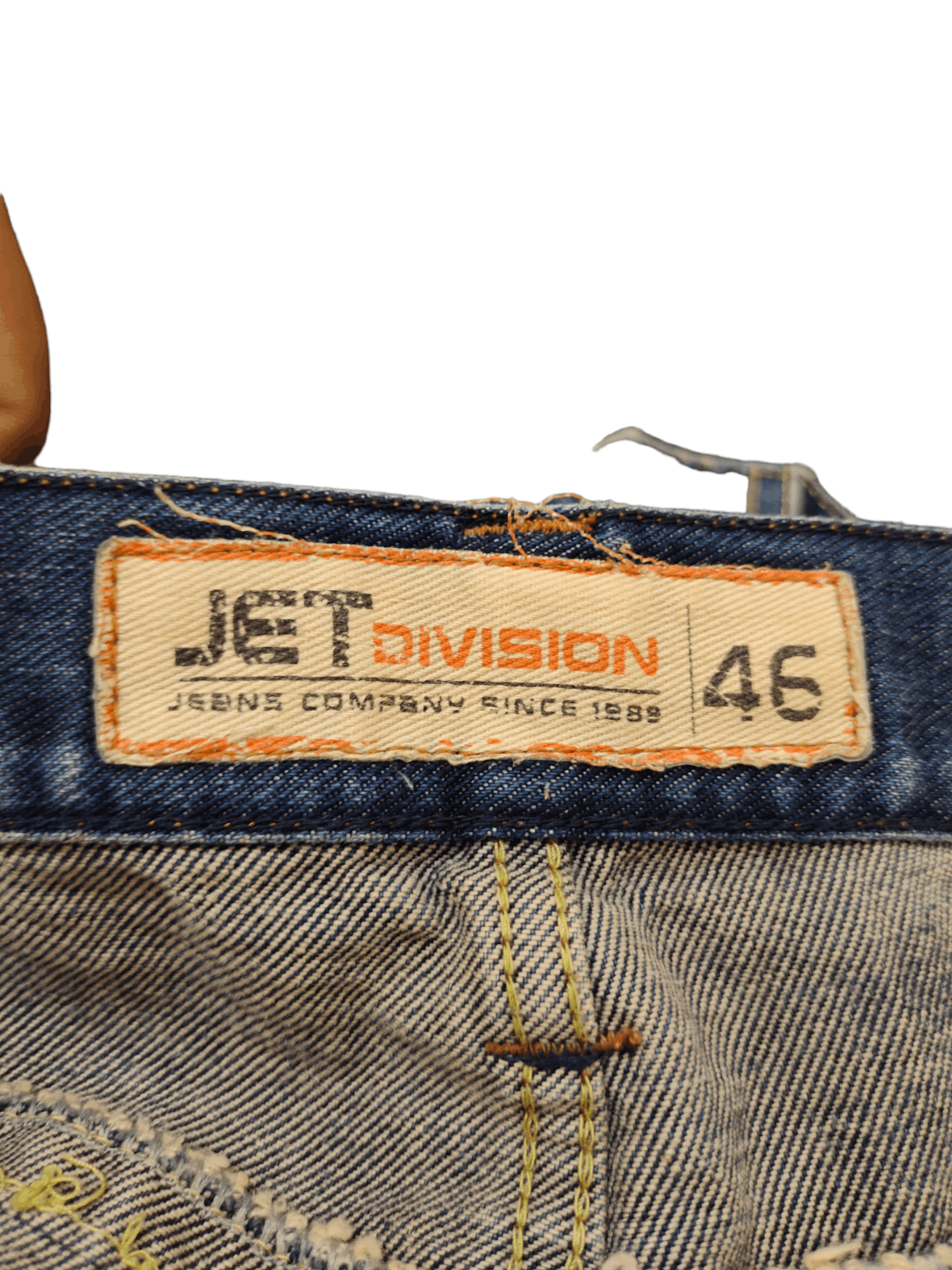 If Six Was Nine Flare Baggy Jeans Jet Division Distress Faded Denim Boot Cut Size US 35 - 16 Thumbnail