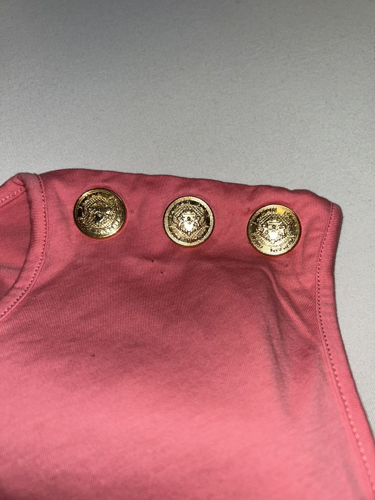 Balmain 2021 Pink Logo Tanktop Size US S / EU 44-46 / 1 - 7 Thumbnail