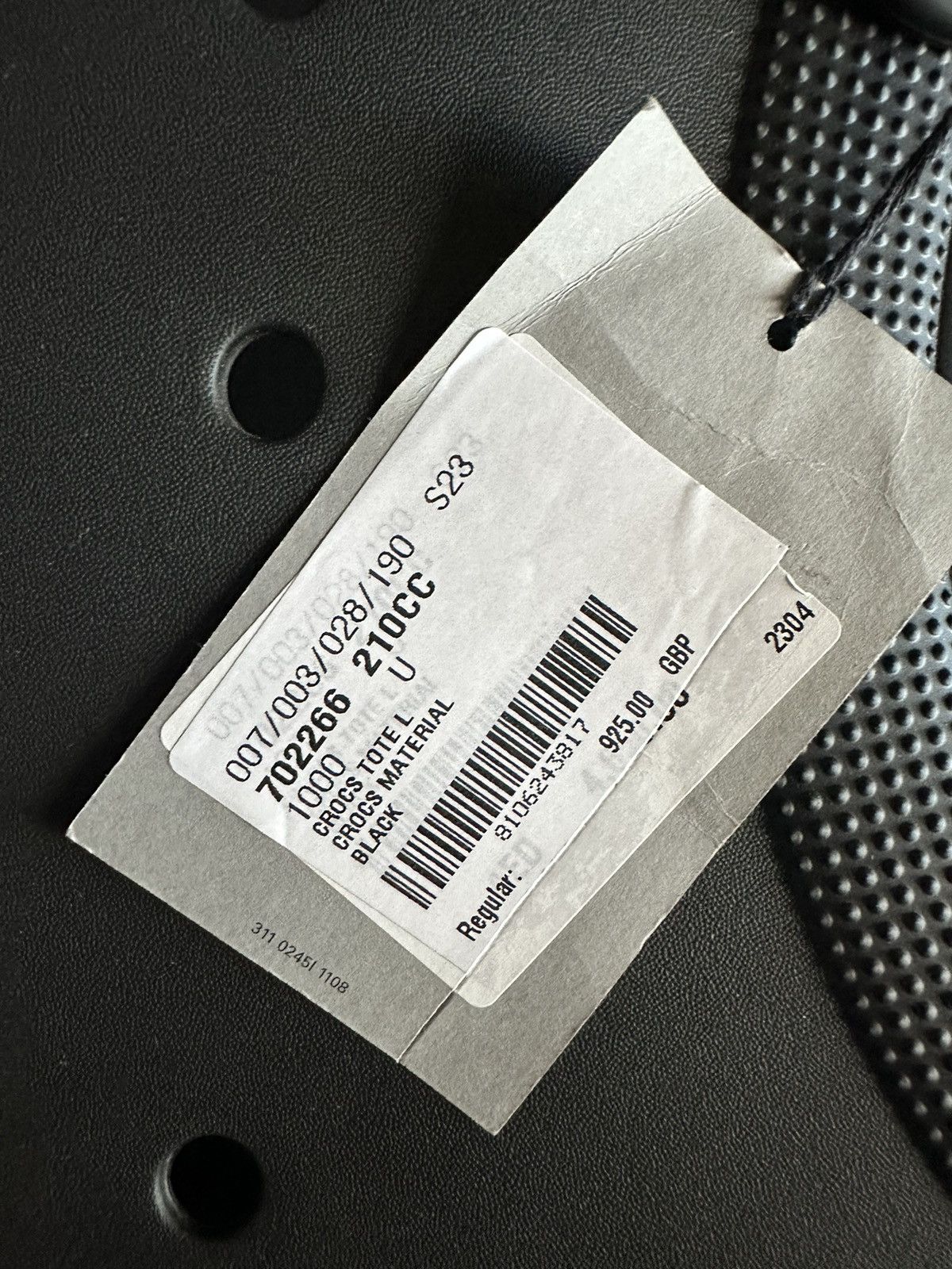 Balenciaga $1250 FW22 Balenciaga Crocs black tote bag Demna Size ONE SIZE - 22 Thumbnail
