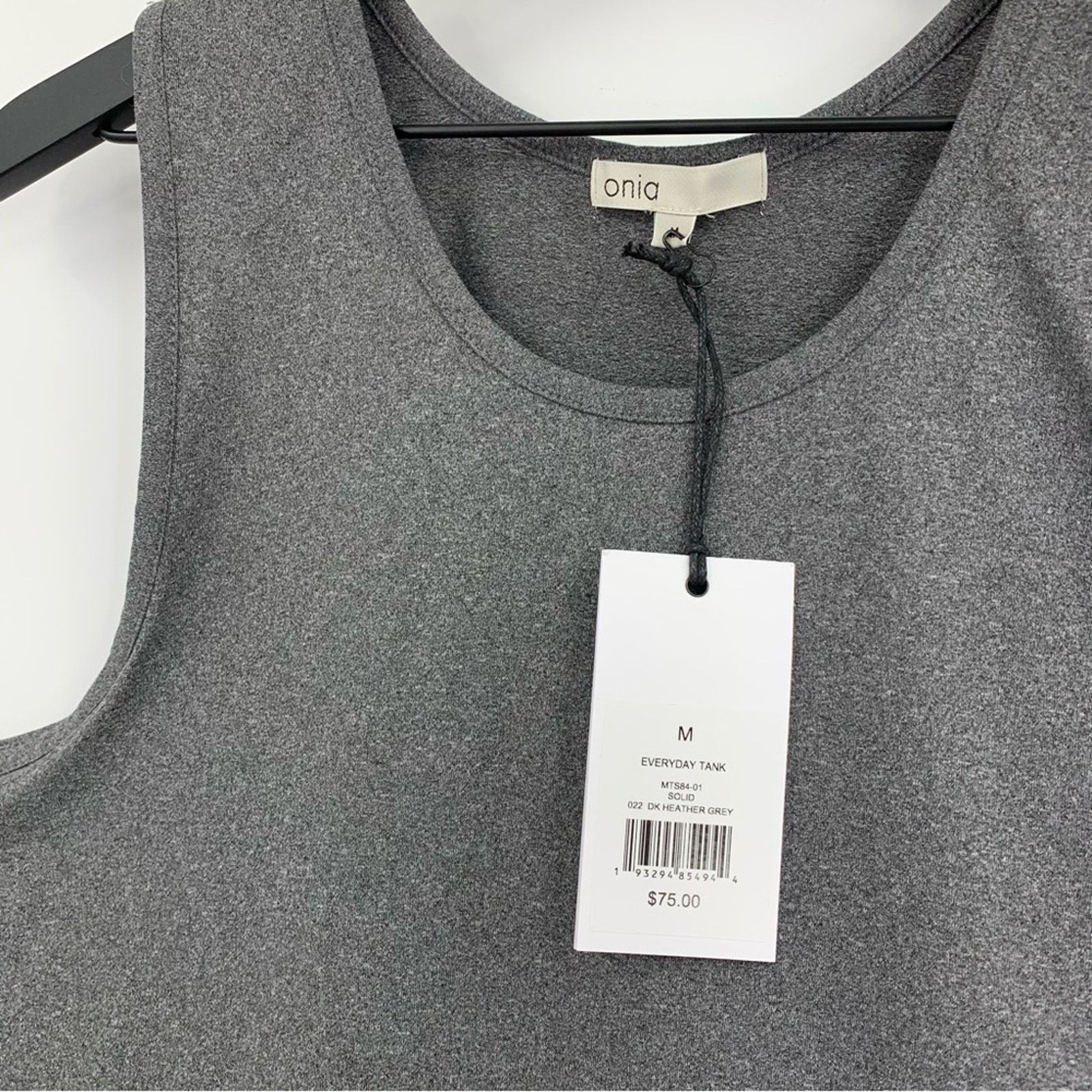 Onia NWT ONIA Everyday Tank Dark Heather Grey M Size US M / EU 48-50 / 2 - 3 Thumbnail