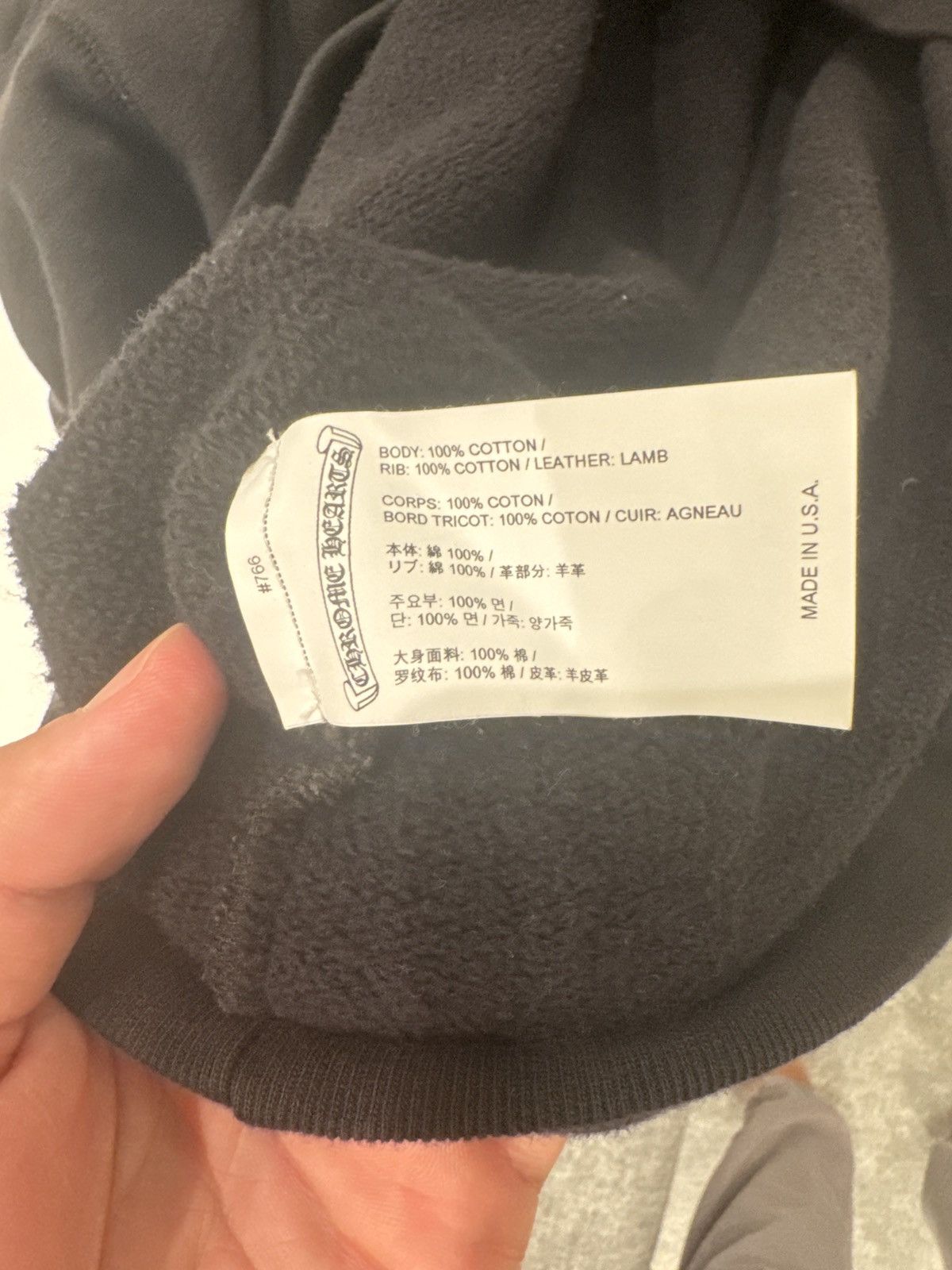 Chrome Hearts Black chrome hearts custom leather patch hoodie Size US M / EU 48-50 / 2 - 7 Thumbnail