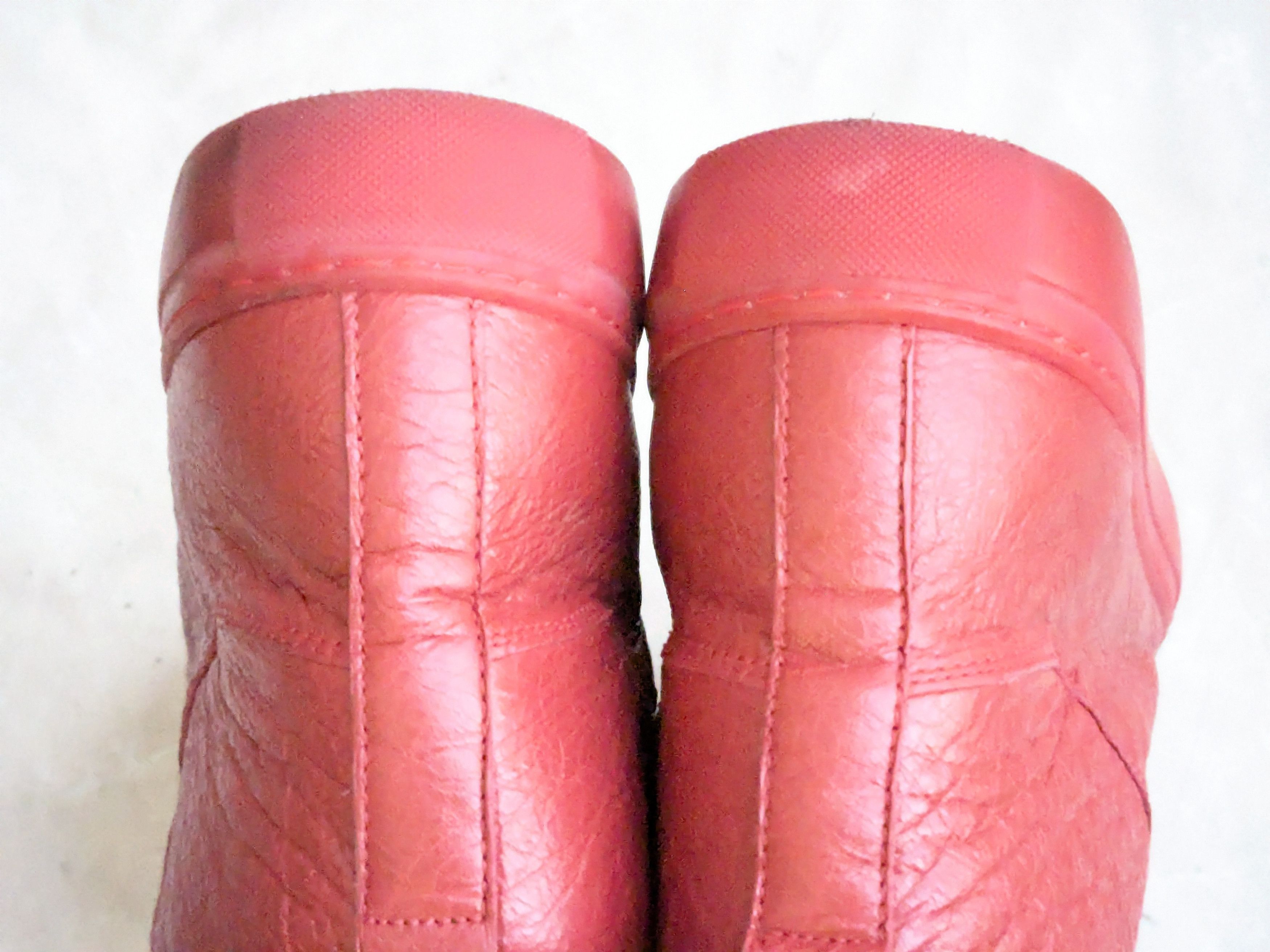 Balenciaga Balenciaga Arena Red 13 High Tops Leather Size US 13 / EU 46 - 9 Thumbnail
