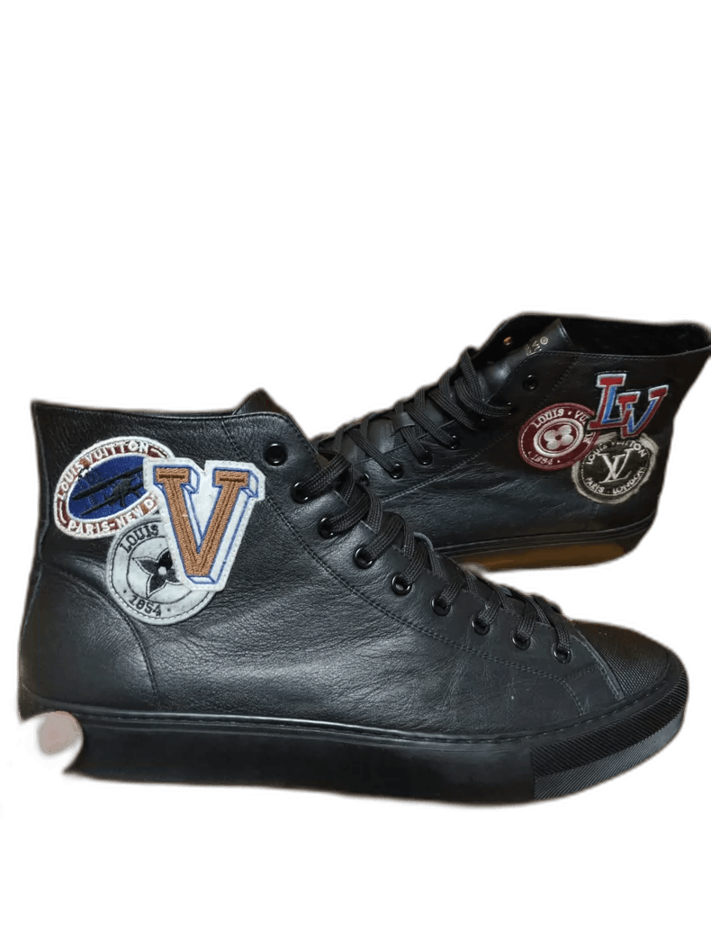 Louis Vuitton Louis Vuitton Embroidered High Top Sneakers-2506 Size US 9 / EU 42 - 1 Thumbnail