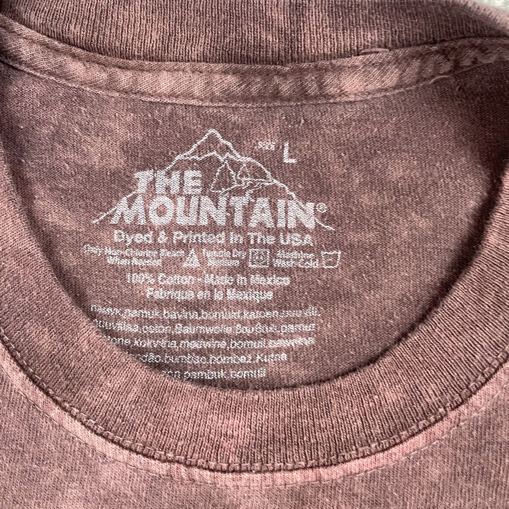 The Mountain VINTAGE The Mountain TShirt Adult Large Brown Yorkshire Terrier Dog Puppy Tie Dye AOP* Size L / US 10 / IT 46 - 4 Thumbnail